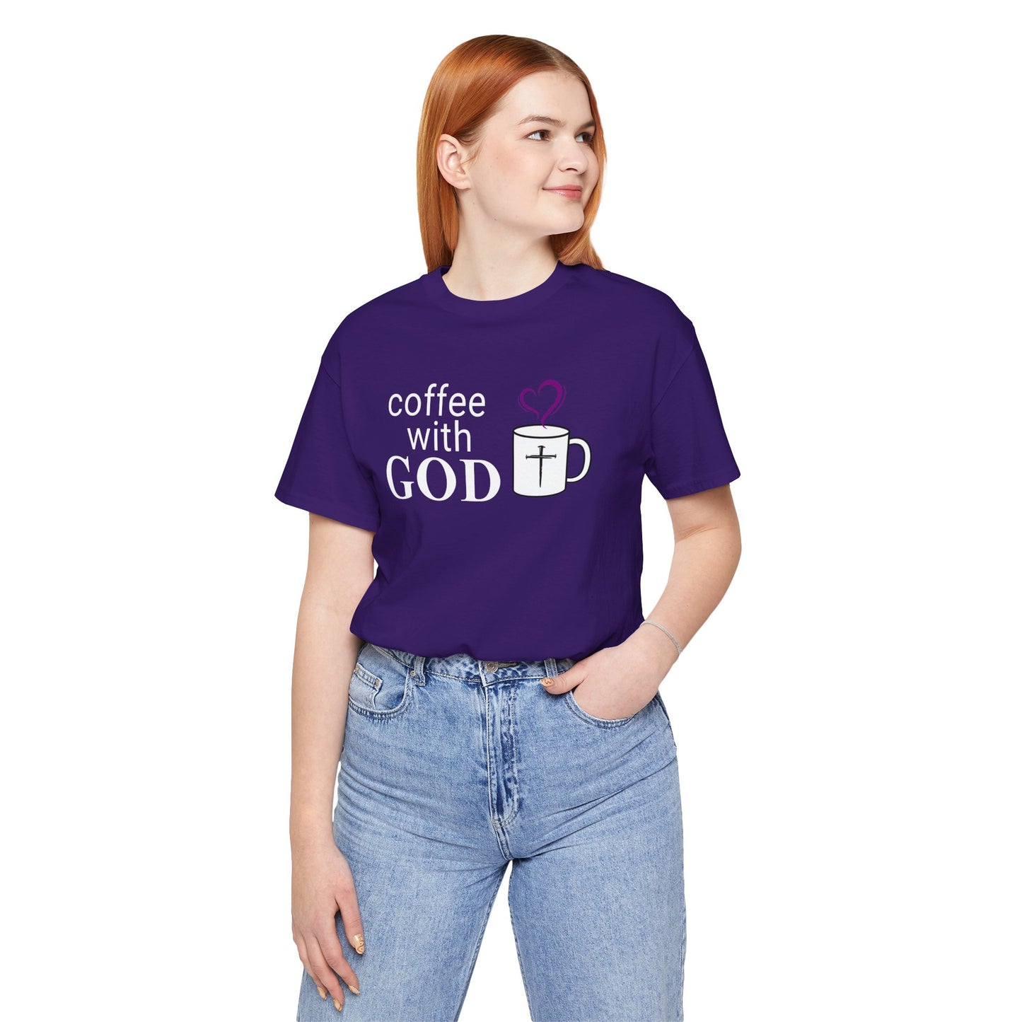 Coffee With God T-Shirt - White Print