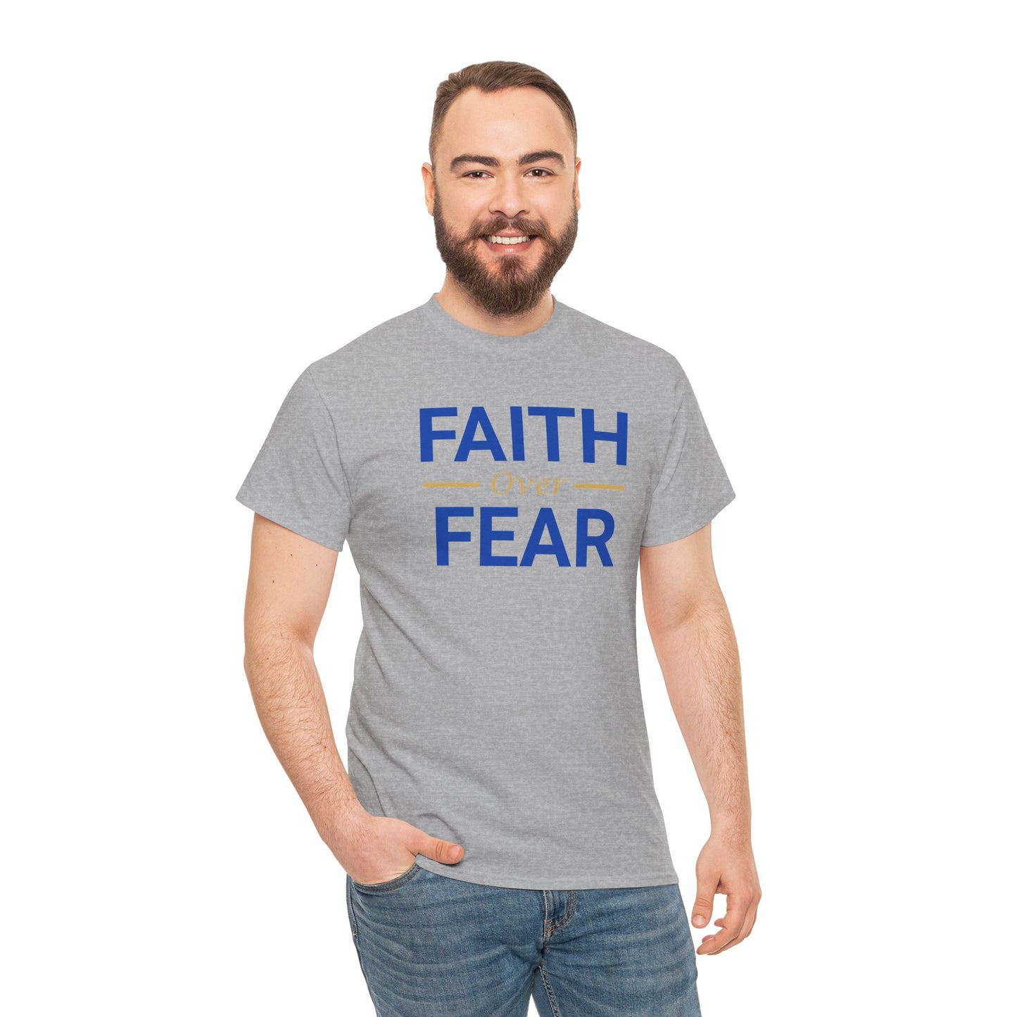 Faith Over Fear T-Shirt — Christian Inspirational Tee