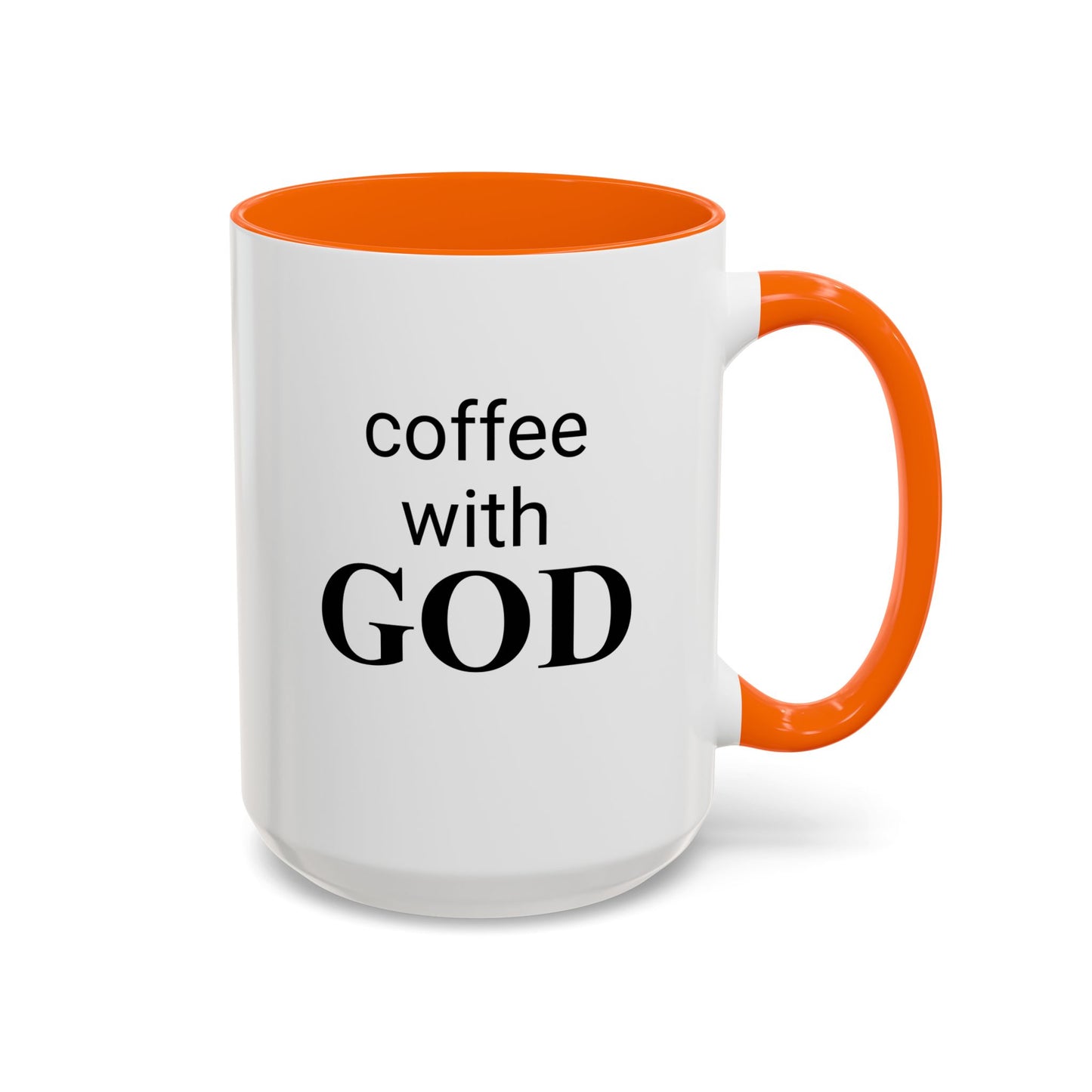 Coffee With GOD Colored 15 oz Mug