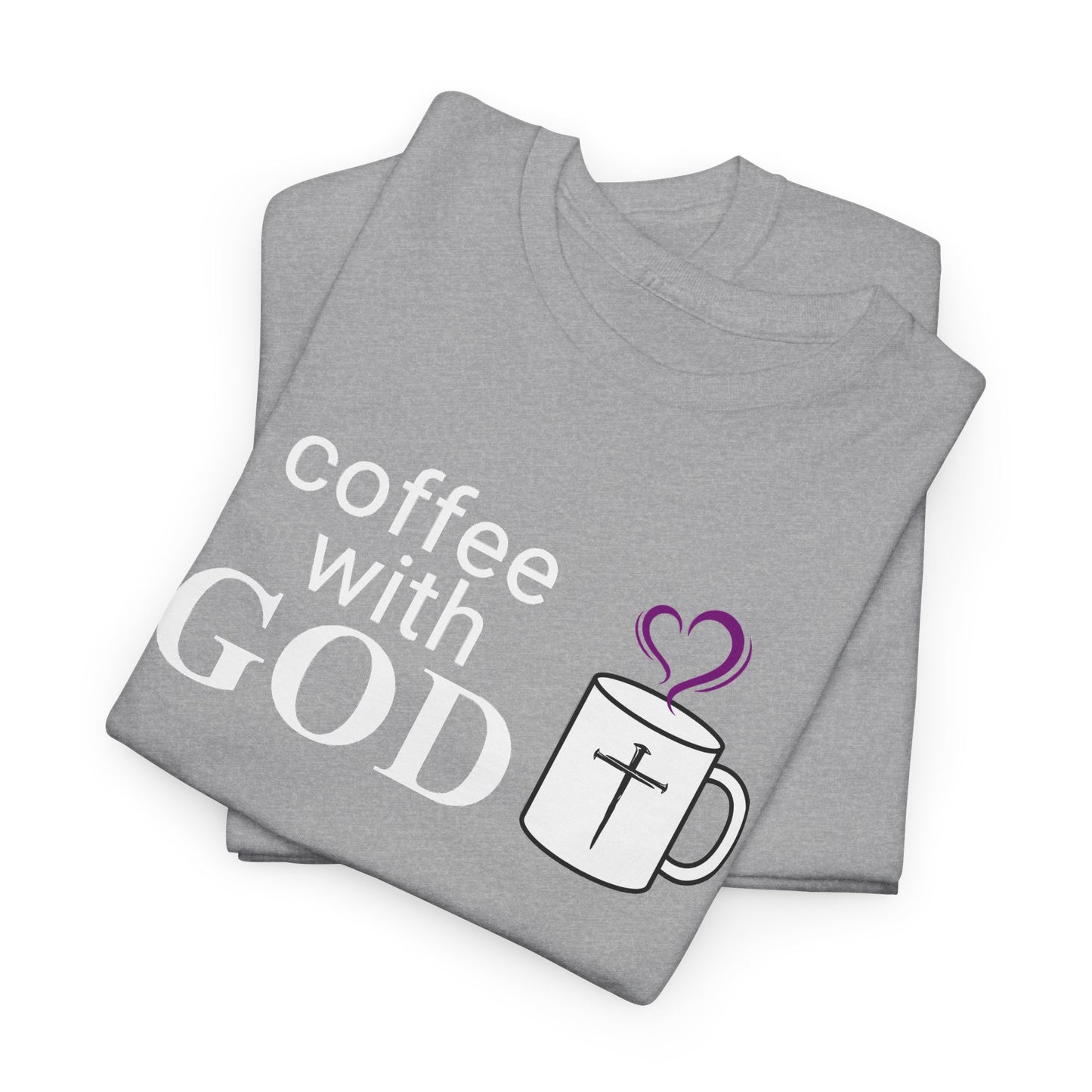 Coffee with God Christian Tee — Faith Mug Graphic Shirt