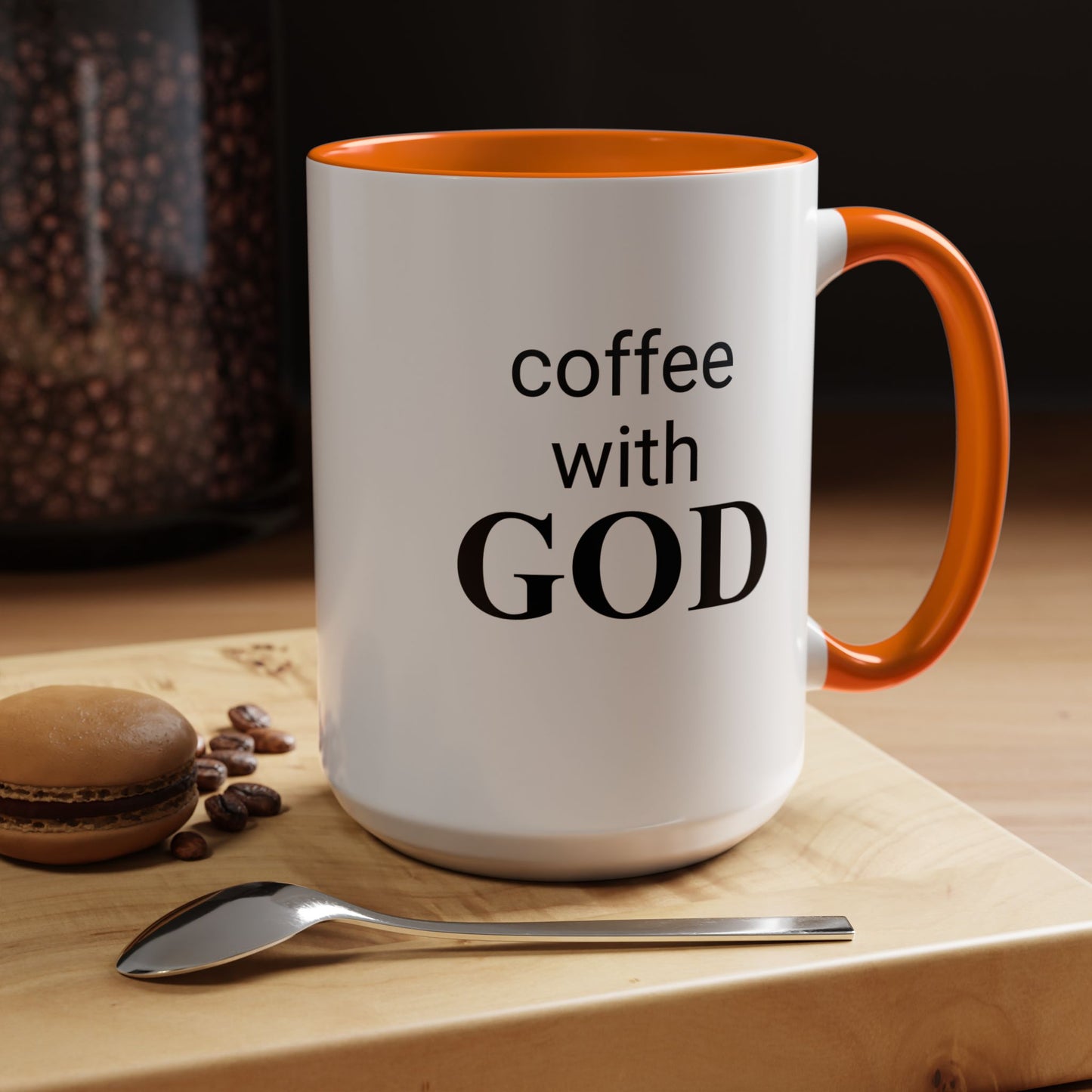 Coffee With GOD Colored 15 oz Mug