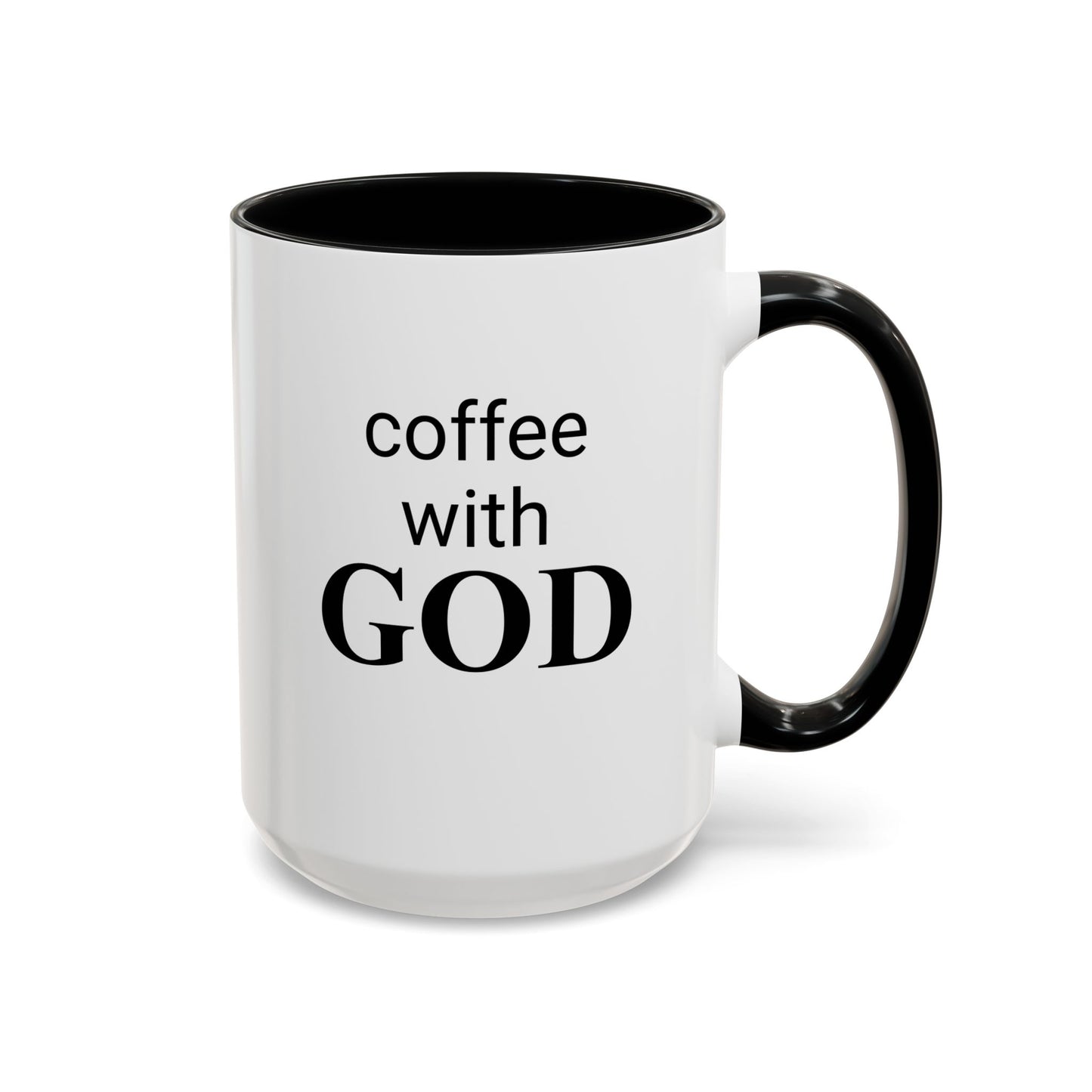 Coffee With GOD Colored 15 oz Mug