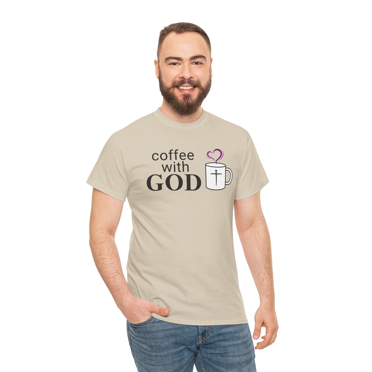 Coffee with God T-Shirt - Black print