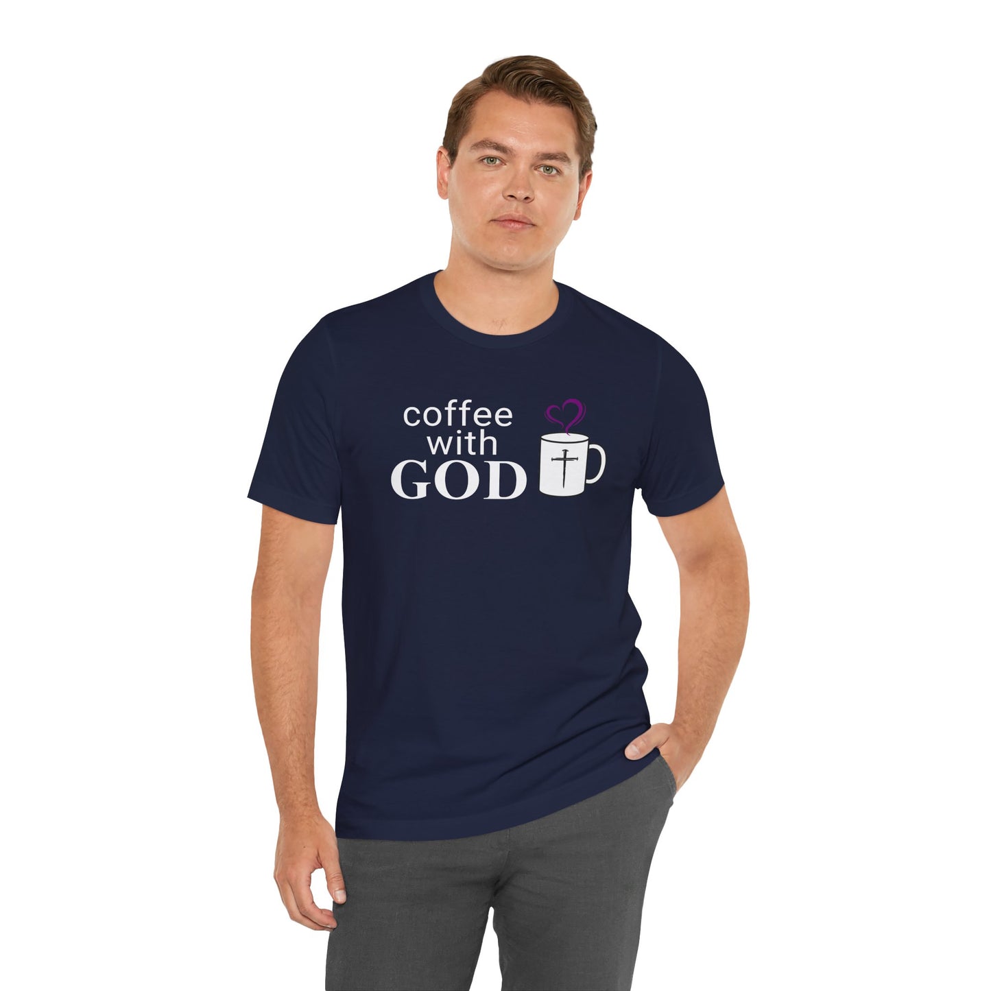 Coffee With God T-Shirt - White Print