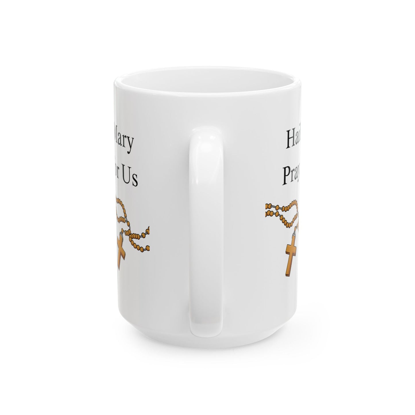 Rosary & Hail Mary 15oz Mug