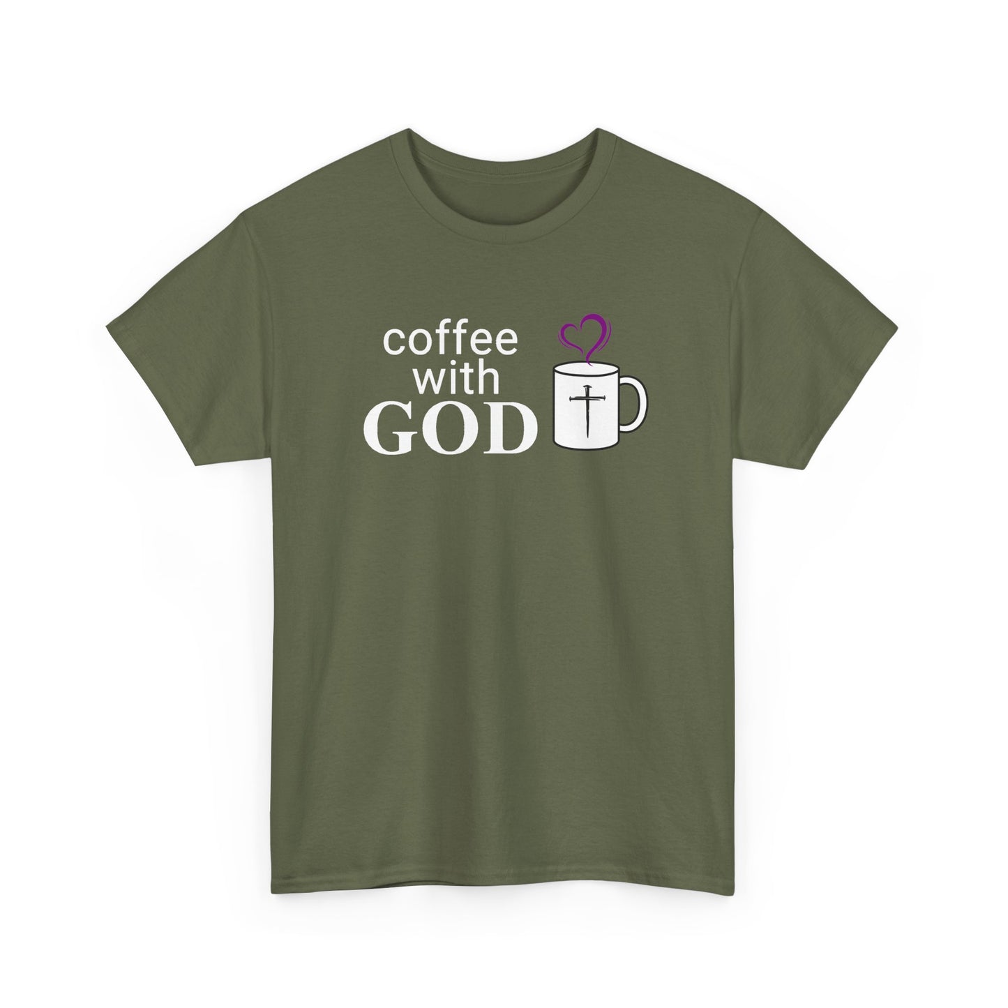 Coffee with God Christian Tee — Faith Mug Graphic Shirt