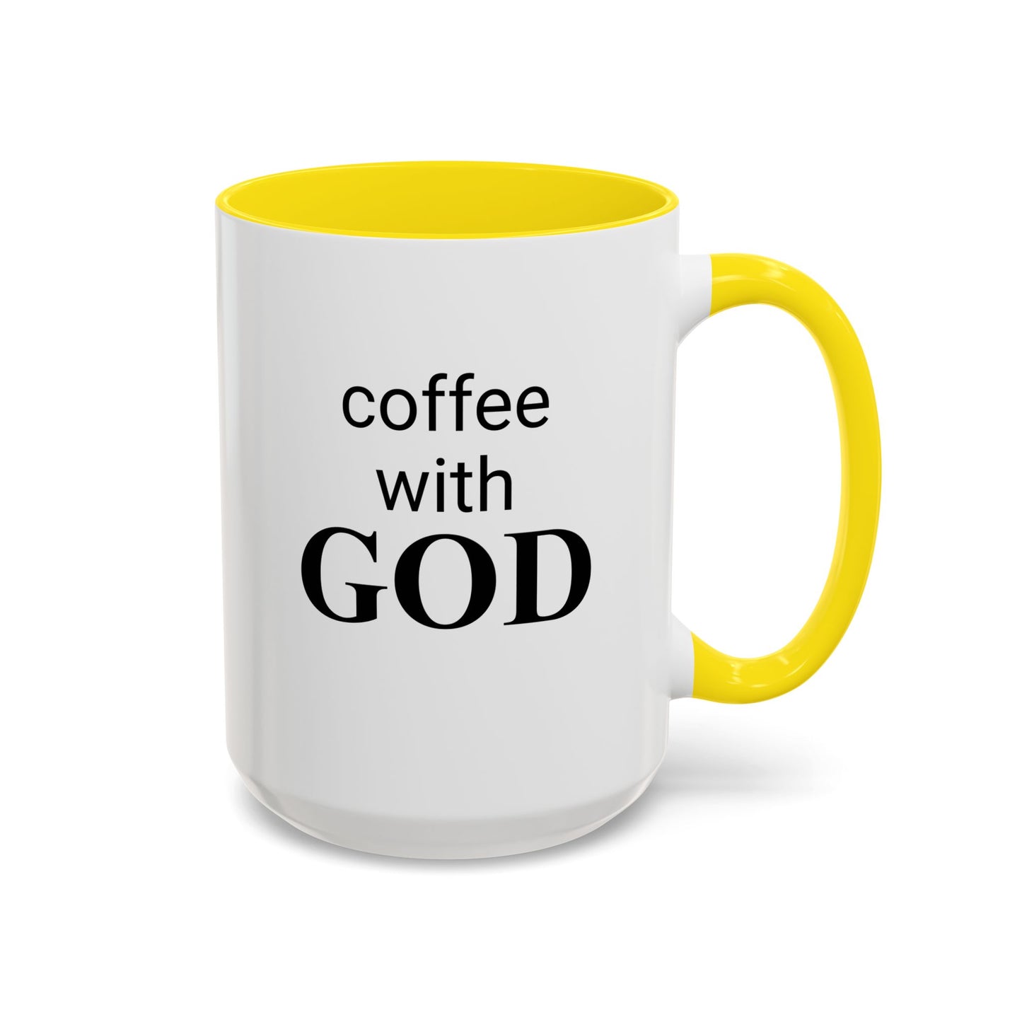 Coffee With GOD Colored 15 oz Mug
