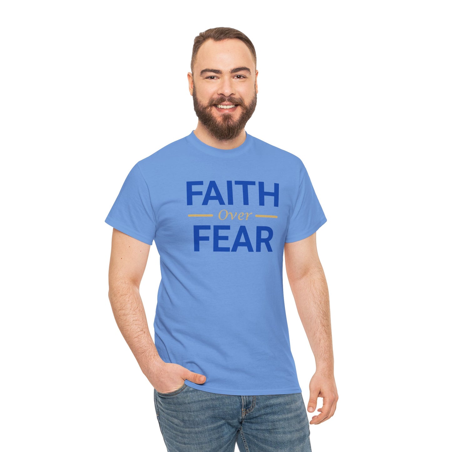 Faith Over Fear T-Shirt — Christian Inspirational Tee