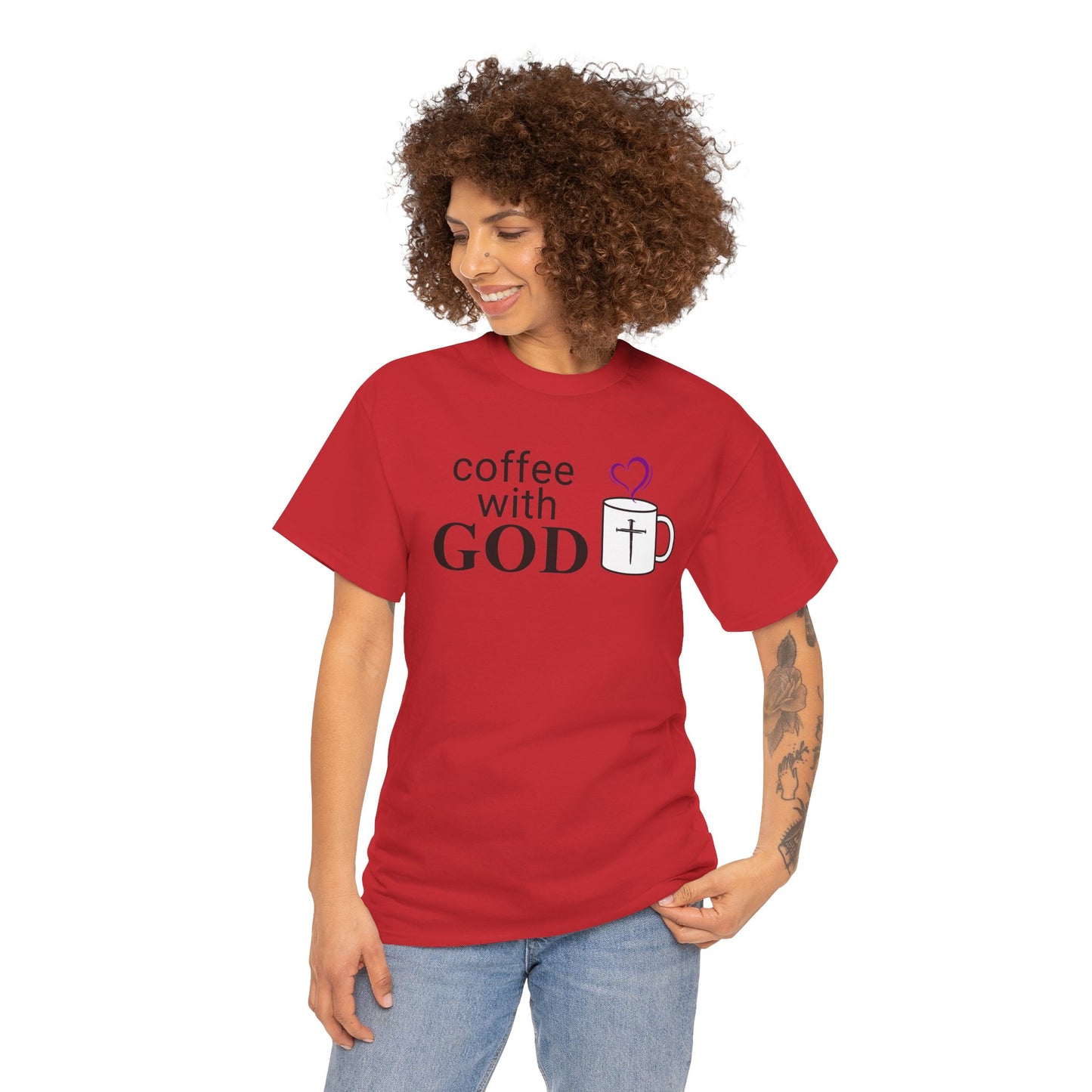 Coffee with God T-Shirt - Black print