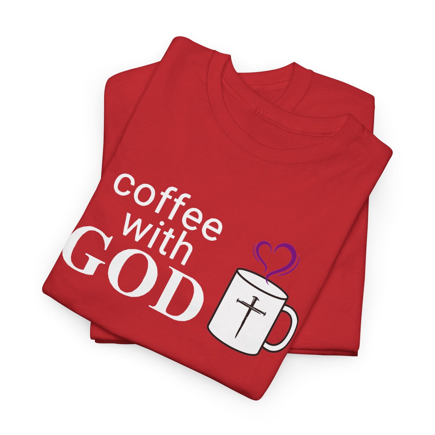 Coffee with God Christian Tee — Faith Mug Graphic Shirt