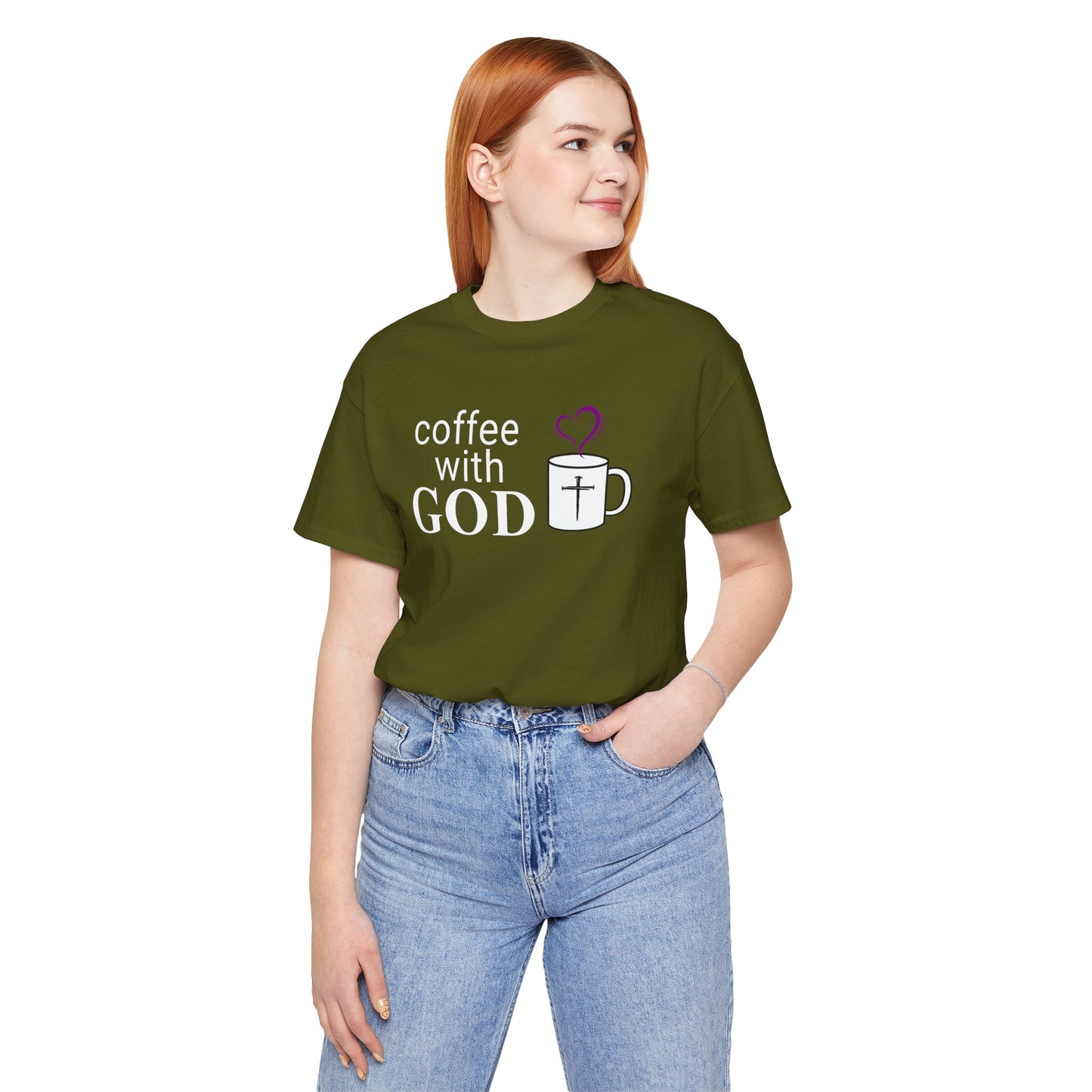 Coffee With God T-Shirt - White Print