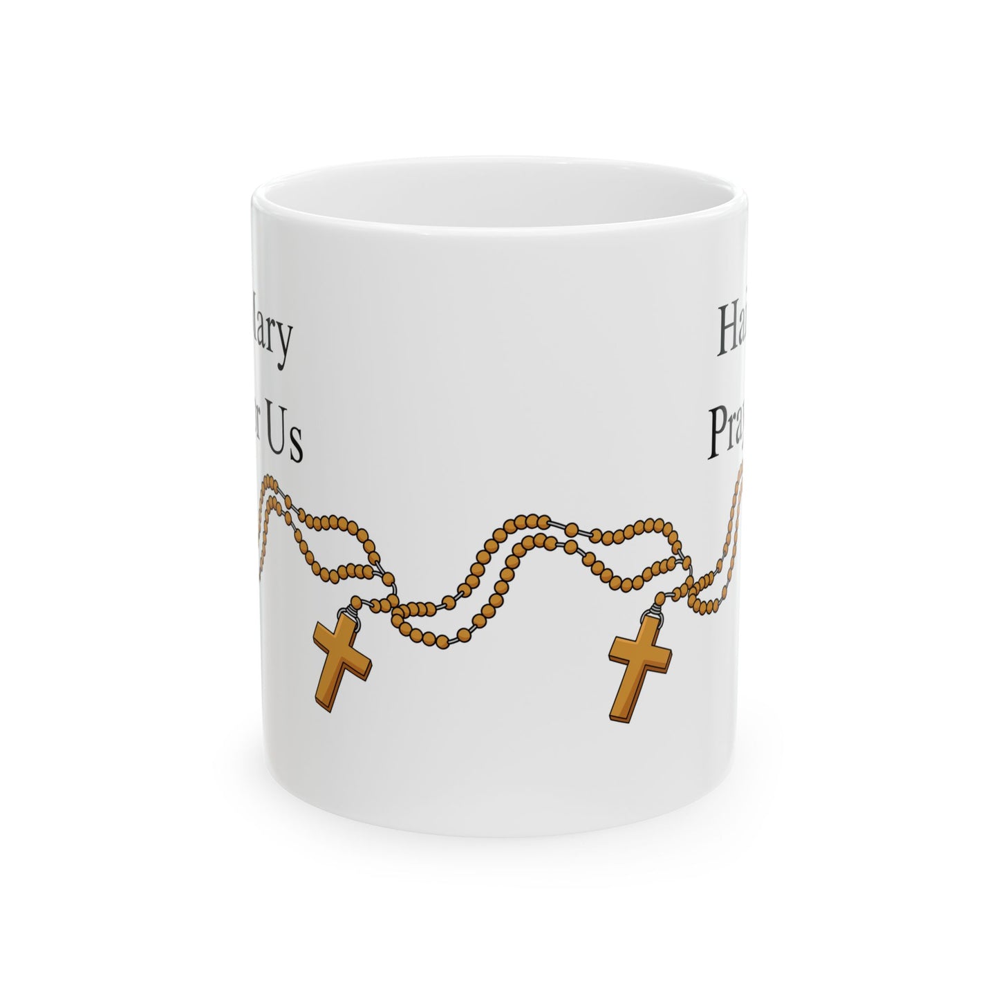 Rosary & Hail Mary 11 oz Mug