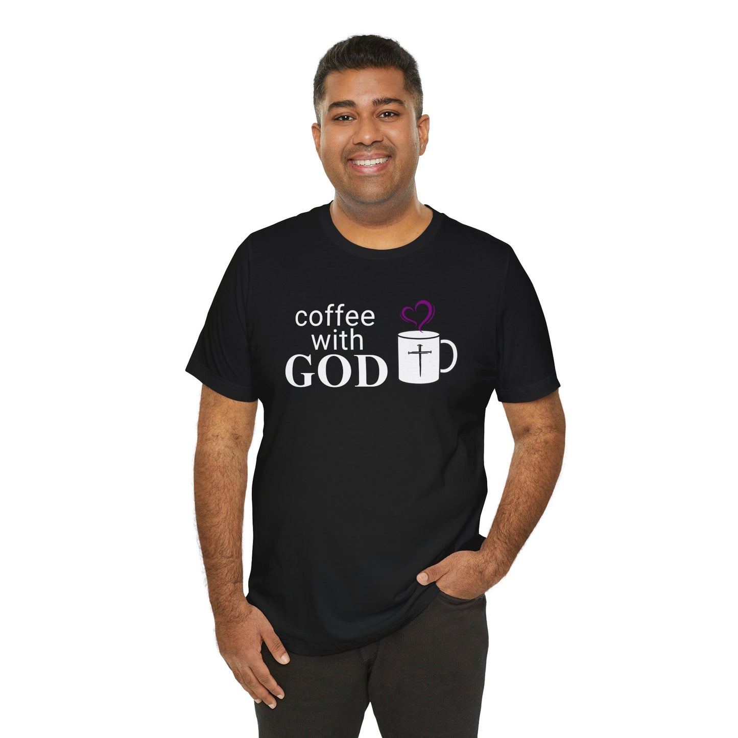 Coffee With God T-Shirt — Christian Faith Graphic Tee