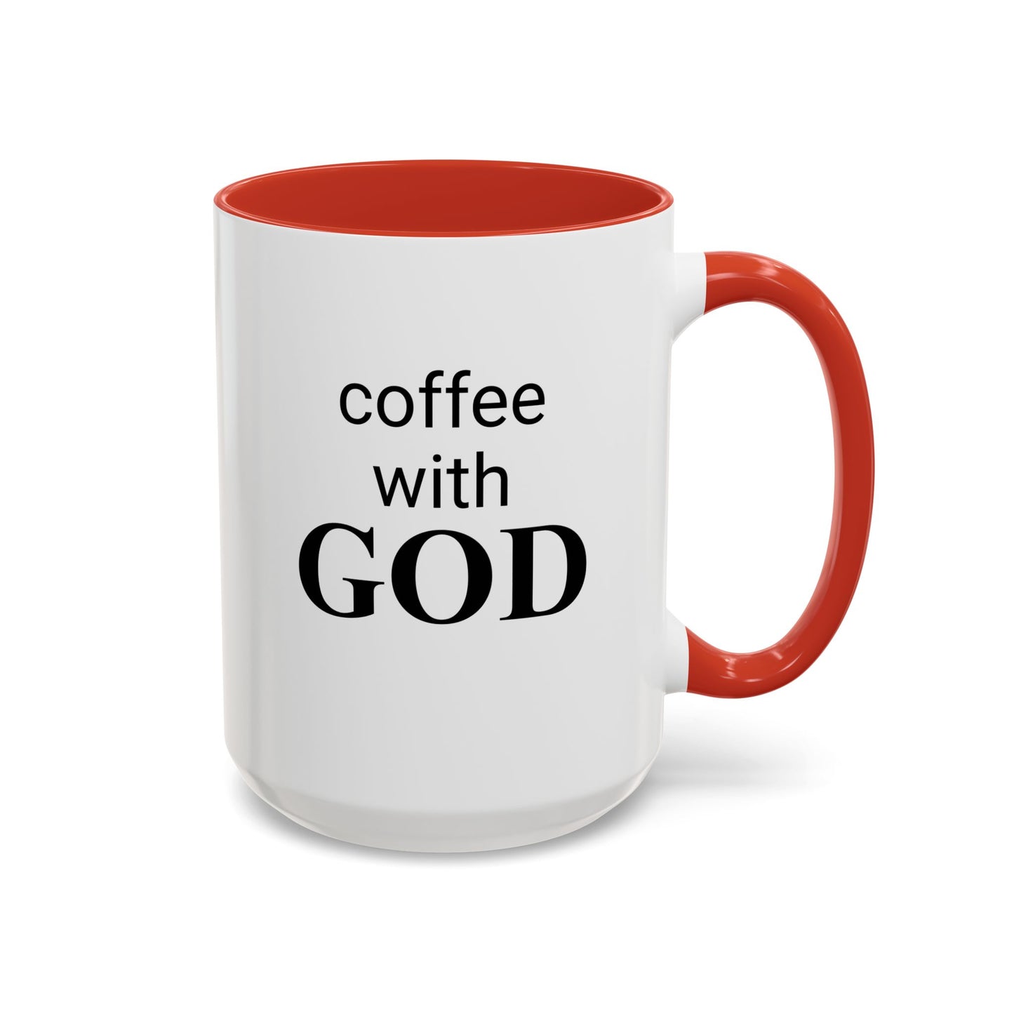 Coffee With GOD Colored 15 oz Mug