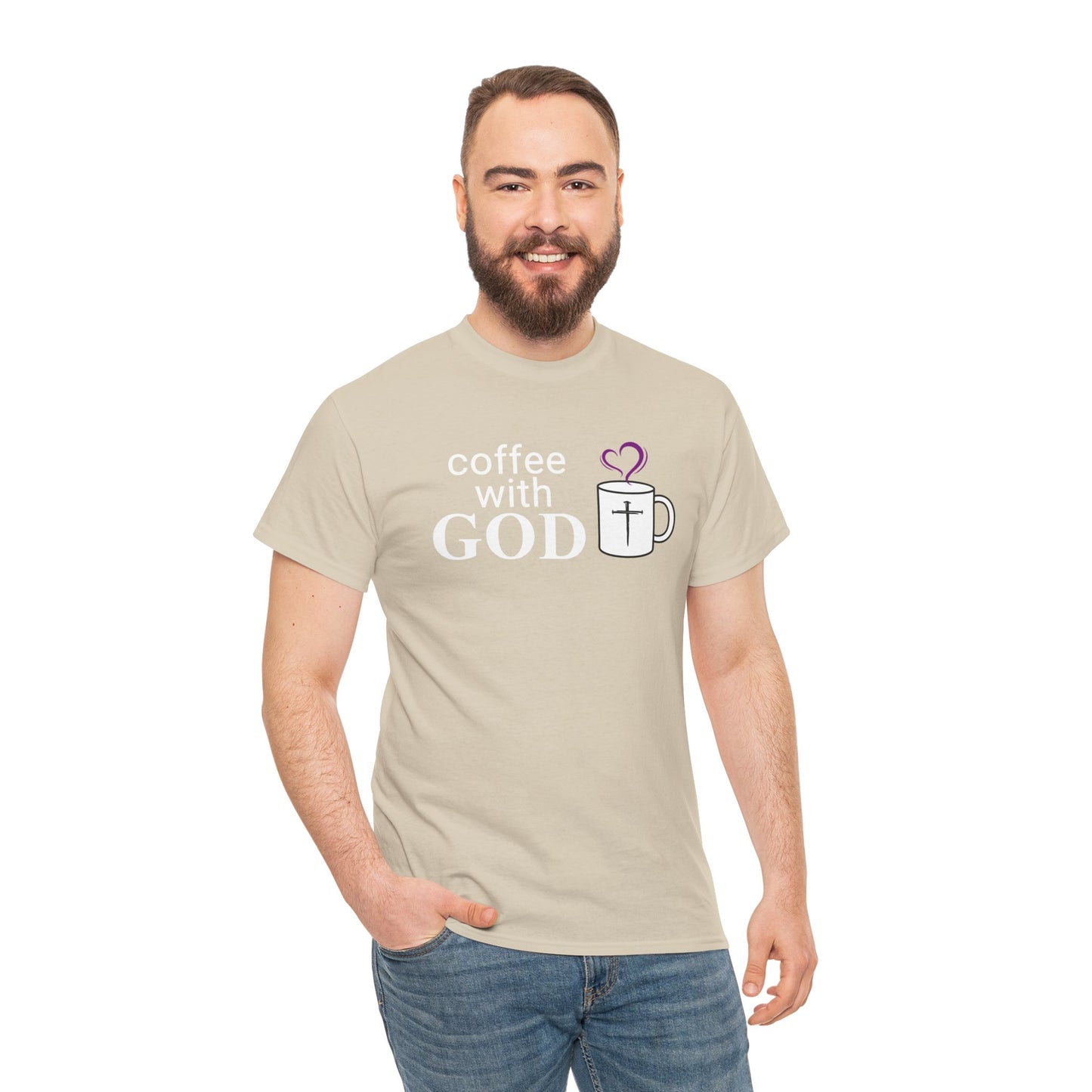 Coffee with God T-Shirt - White print