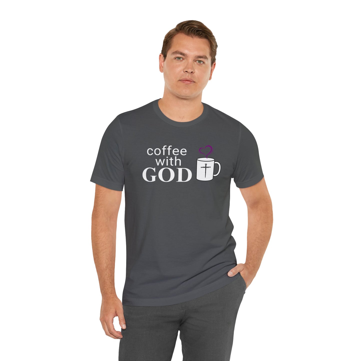 Coffee With God T-Shirt - White Print