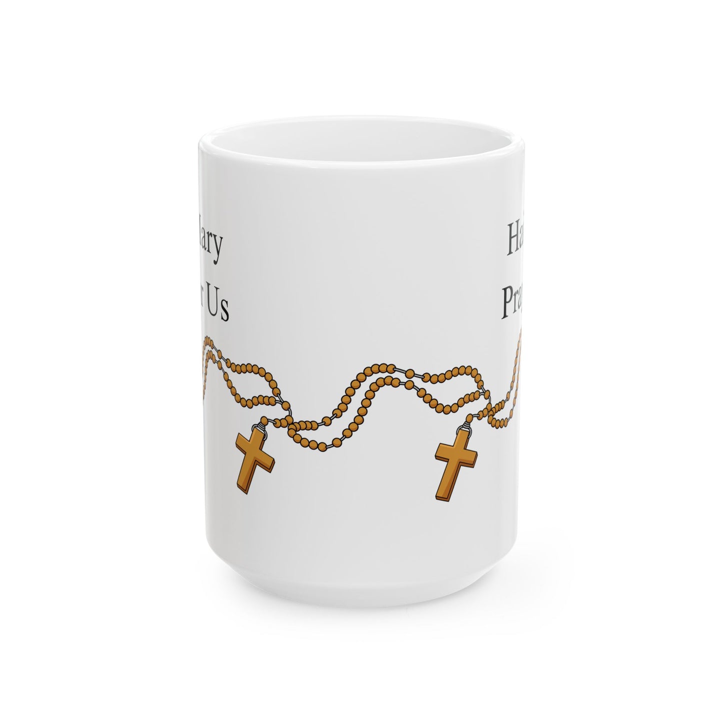 Rosary & Hail Mary 15oz Mug