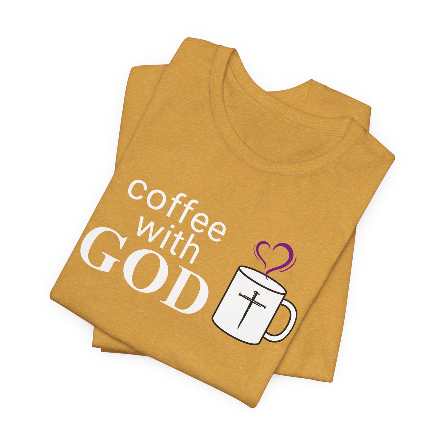 Coffee With God T-Shirt — Christian Faith Graphic Tee