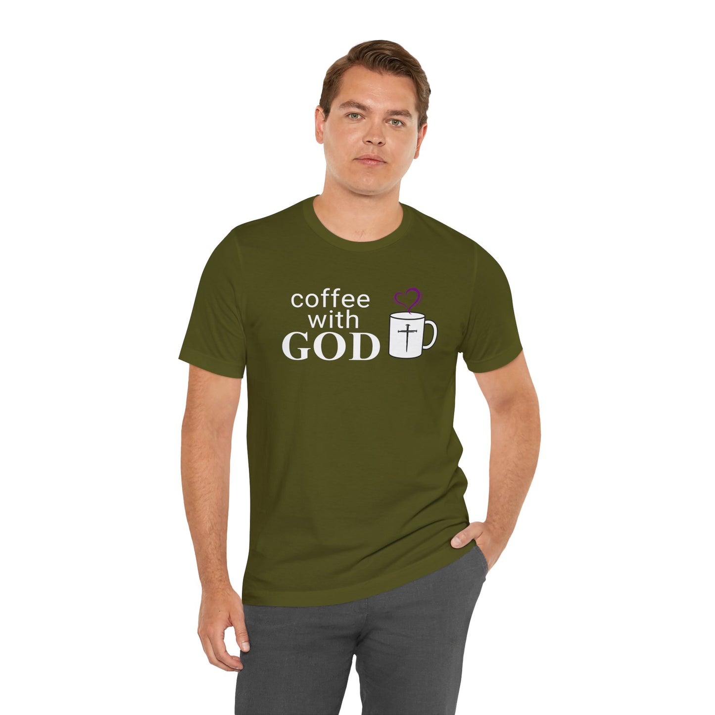 Coffee With God T-Shirt - White Print