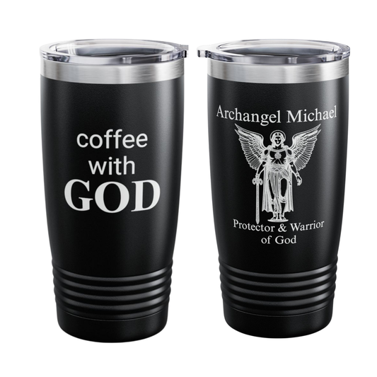 Archangel Michael 20oz Tumbler — Protector & Warrior of God Insulated Cup