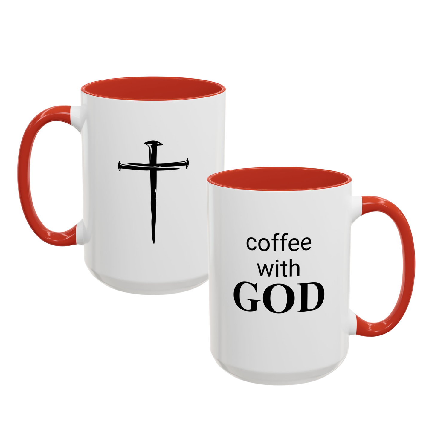 Coffee With GOD Colored 15 oz Mug