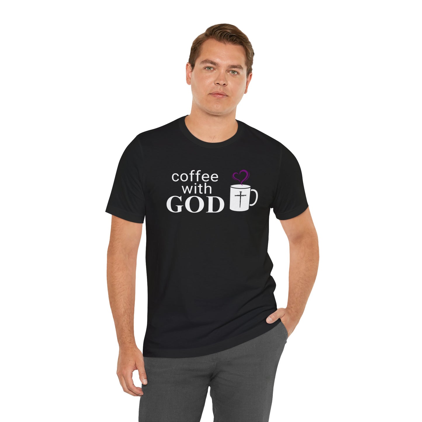 Coffee With God T-Shirt - White Print
