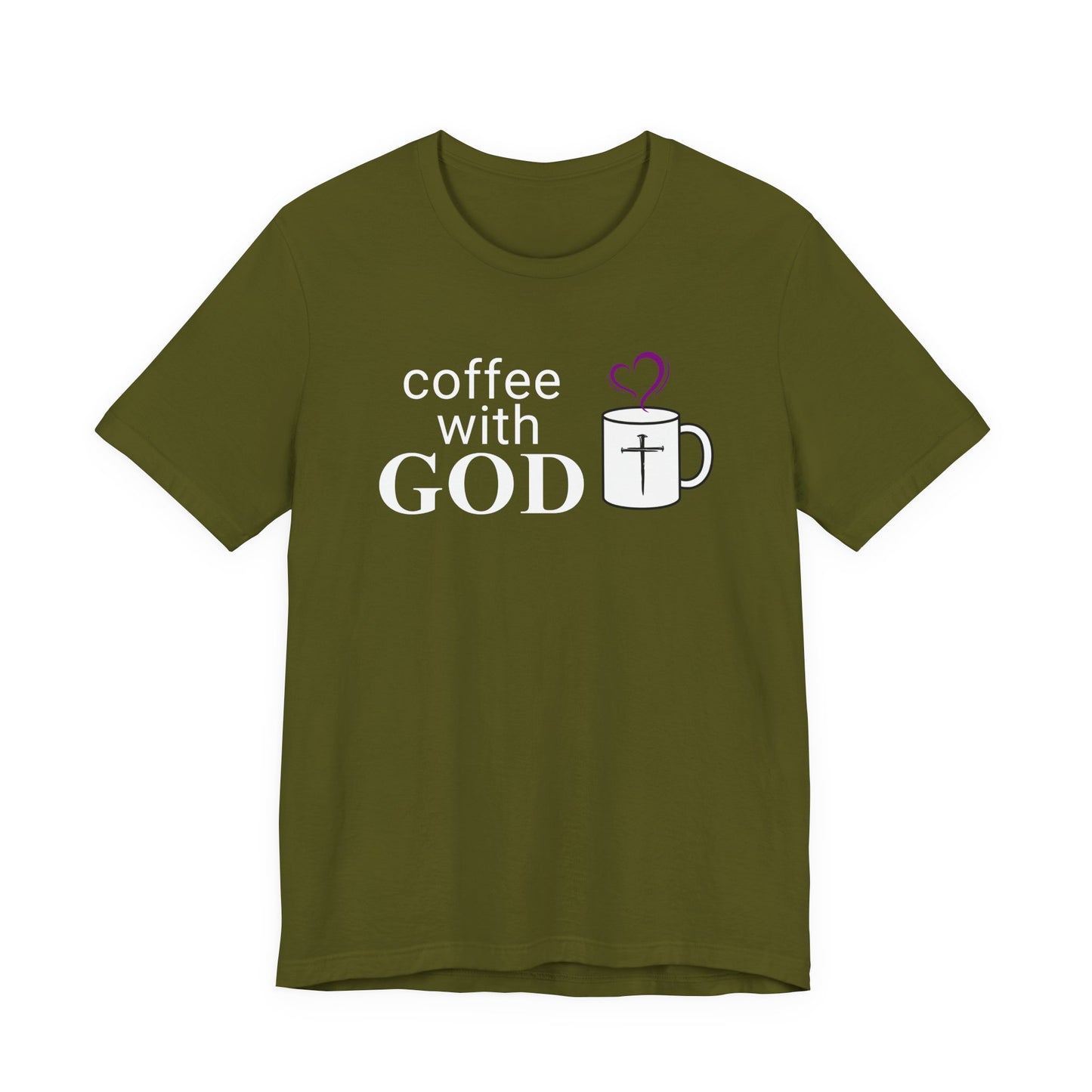 Coffee With God T-Shirt - White Print