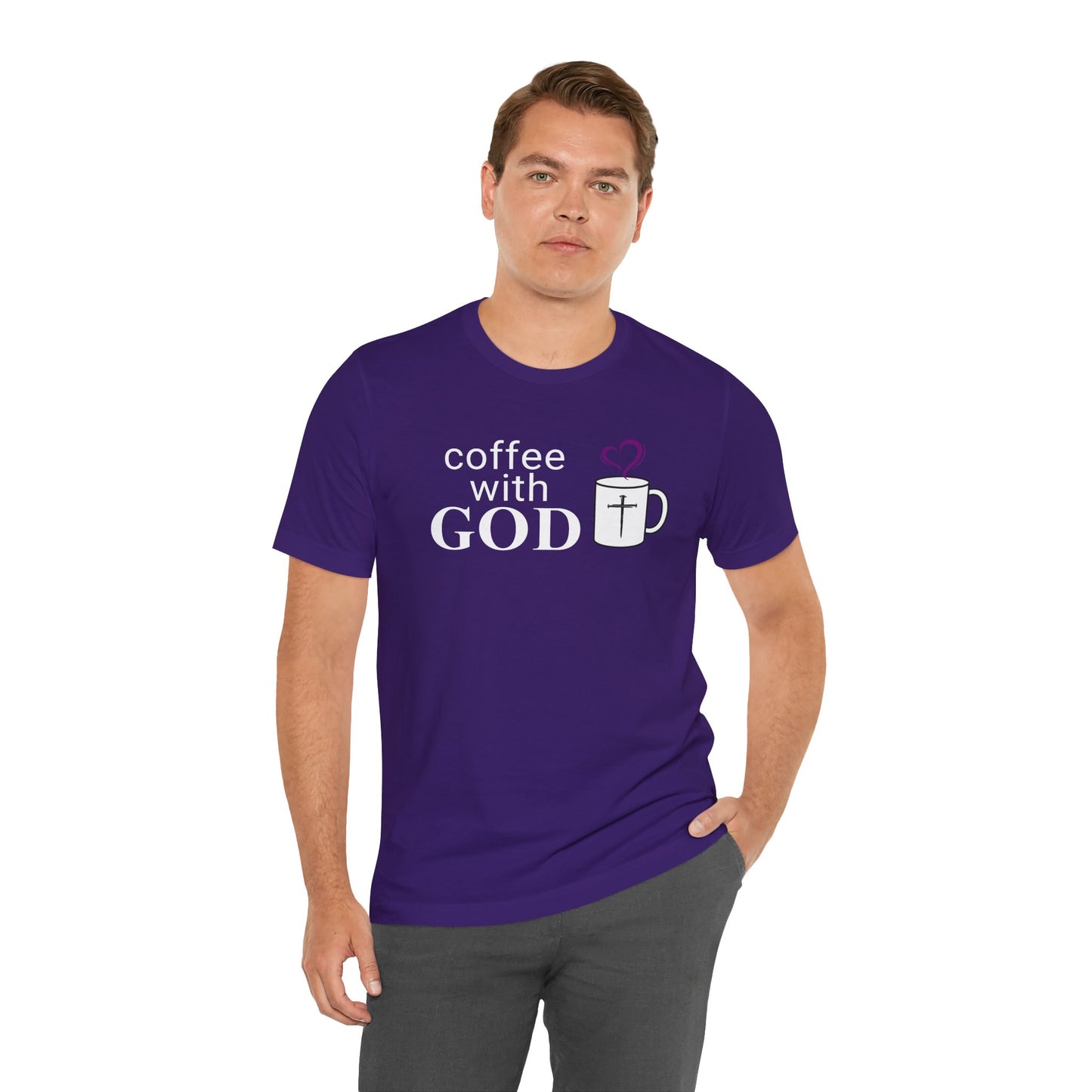 Coffee With God T-Shirt - White Print