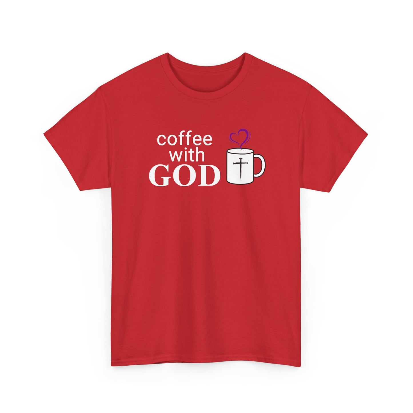 Coffee with God Christian Tee — Faith Mug Graphic Shirt