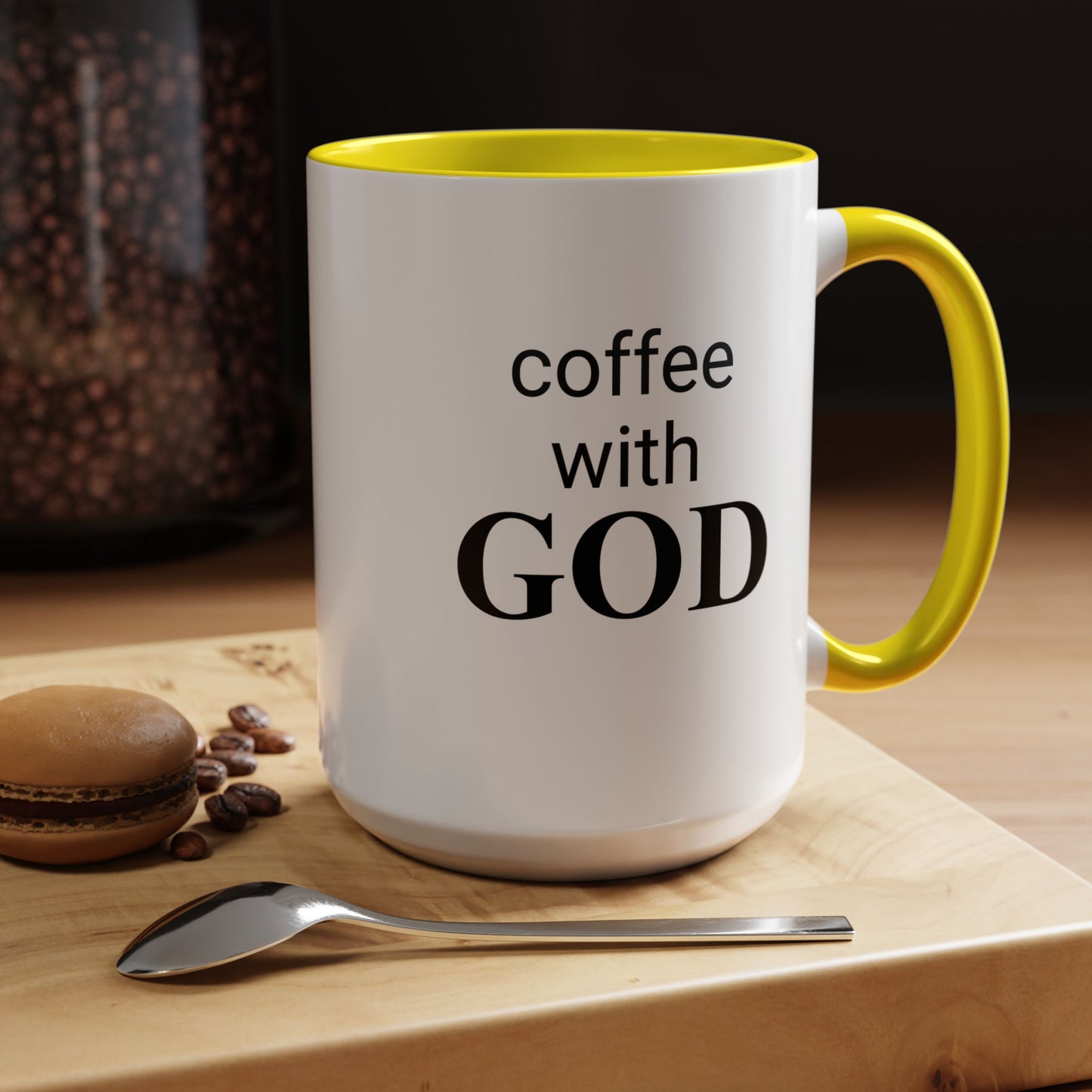 Coffee With GOD Colored 15 oz Mug