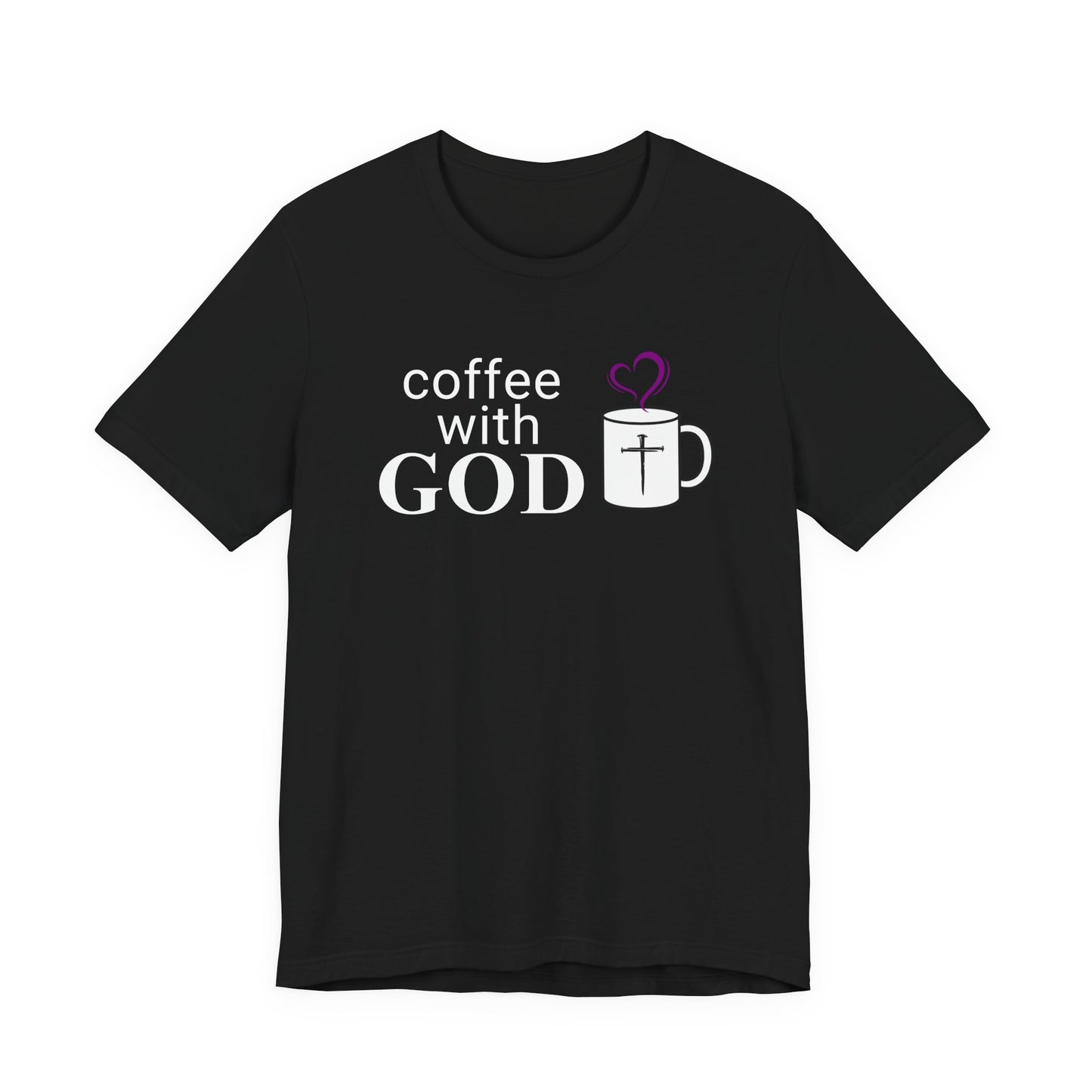 Coffee With God T-Shirt - White Print