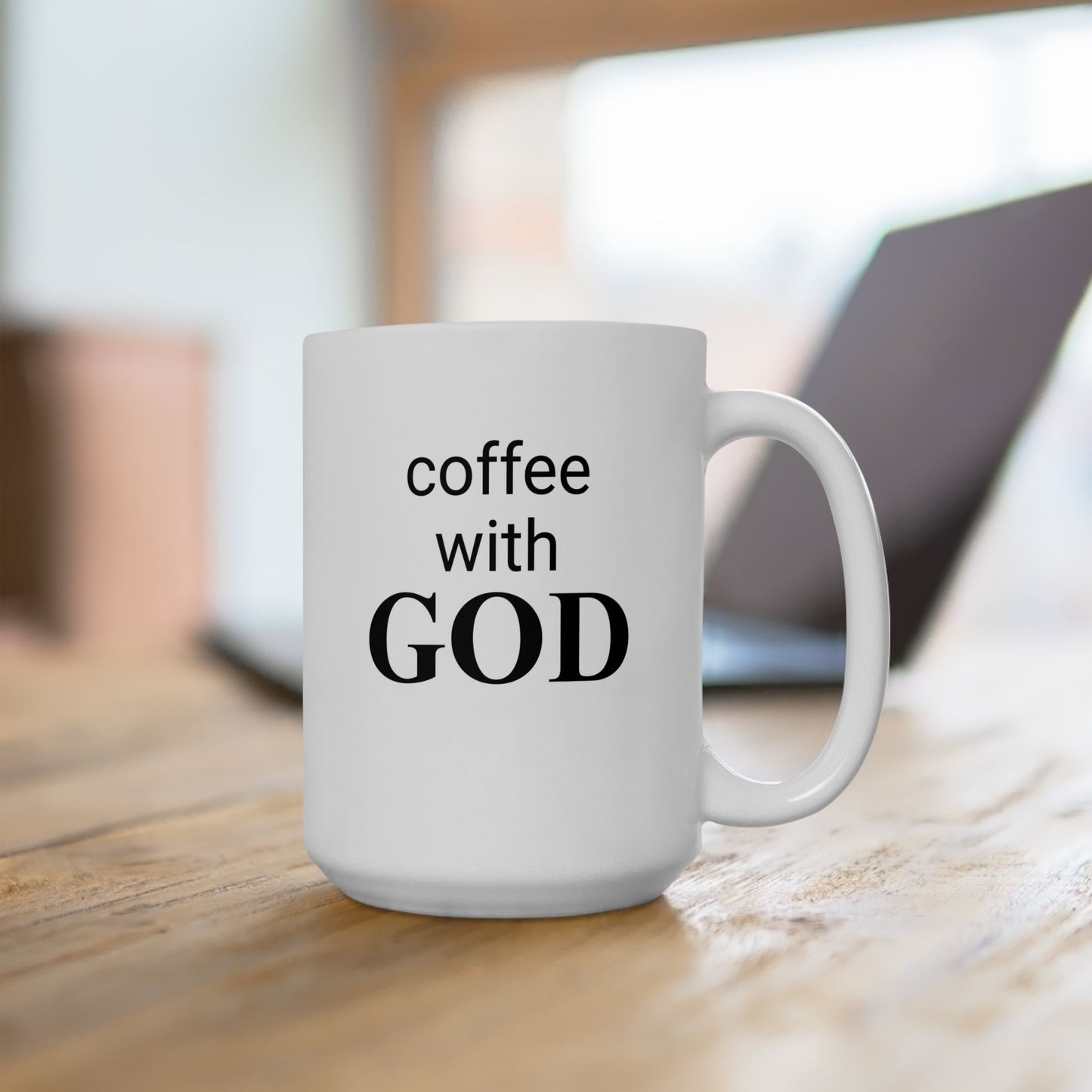 Coffee With GOD 15 oz Mug