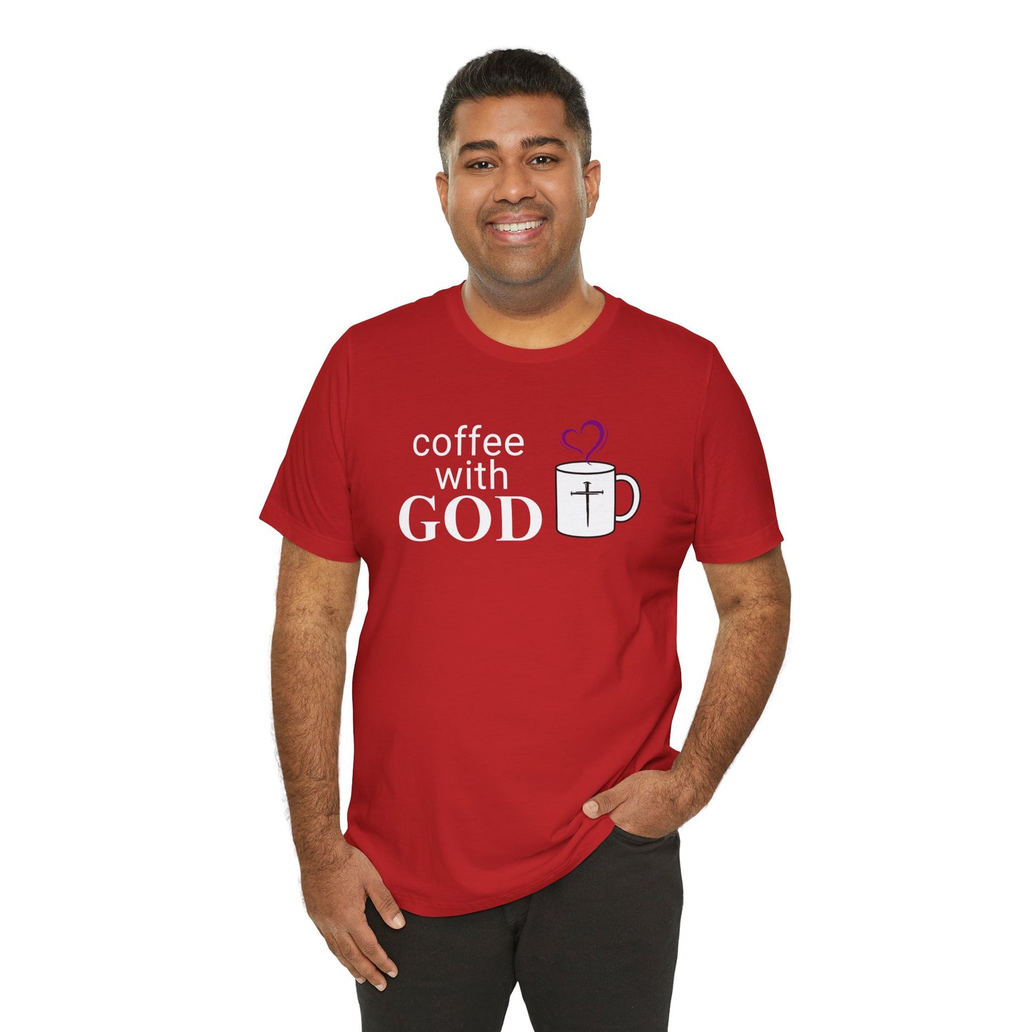 Coffee With God T-Shirt — Christian Faith Graphic Tee