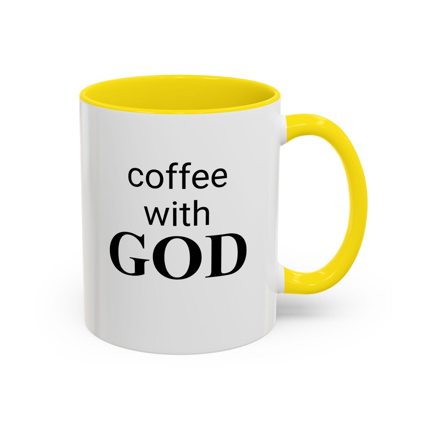 Coffee With GOD Colored 11 oz Mug