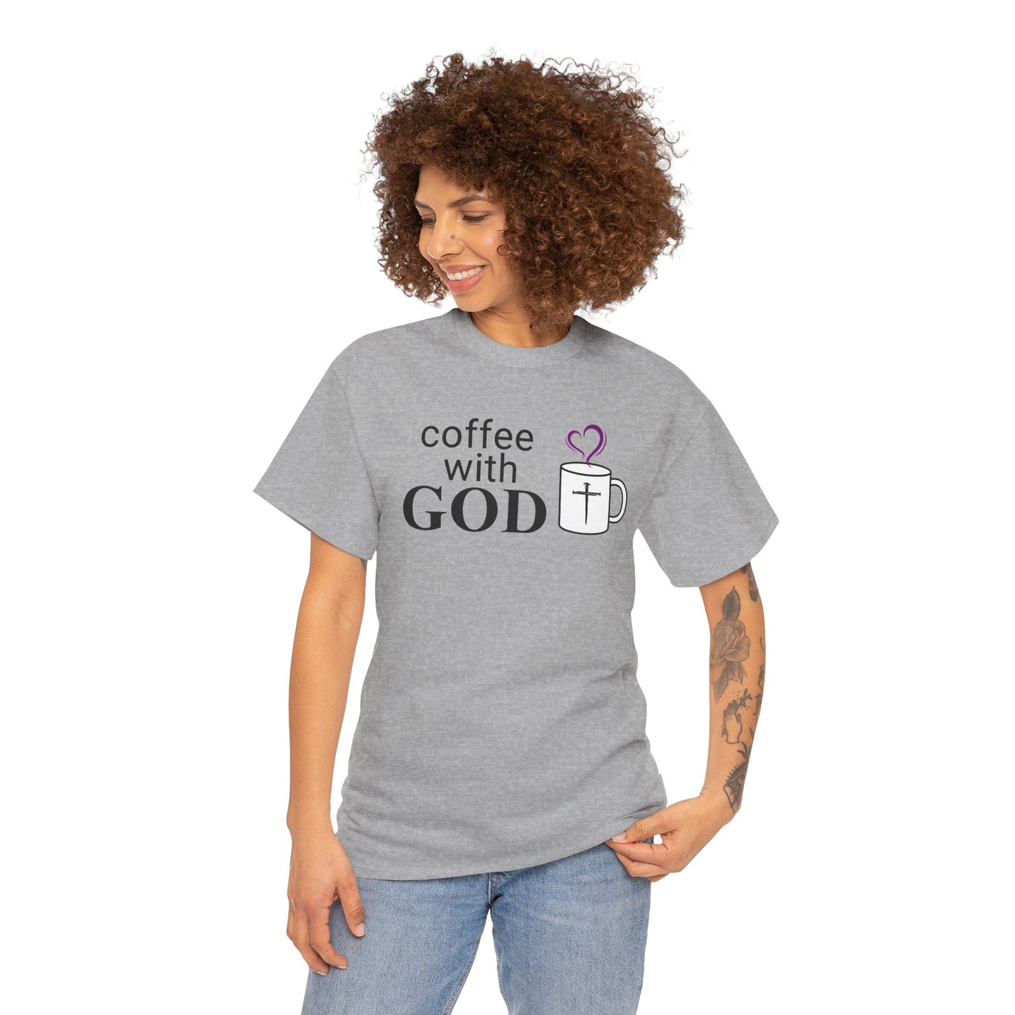 Coffee with God T-Shirt - Black print