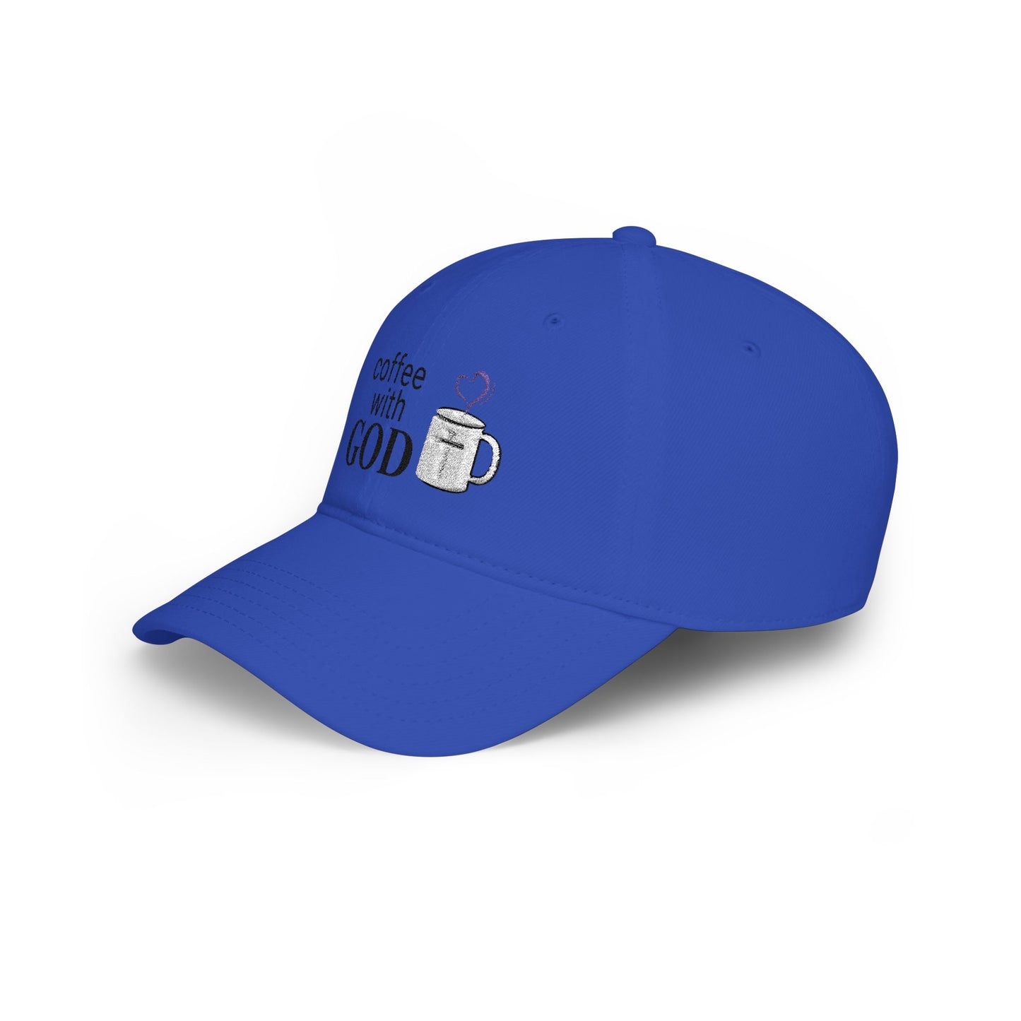 Coffee with God Embroidered Baseball Cap — Christian Faith Hat