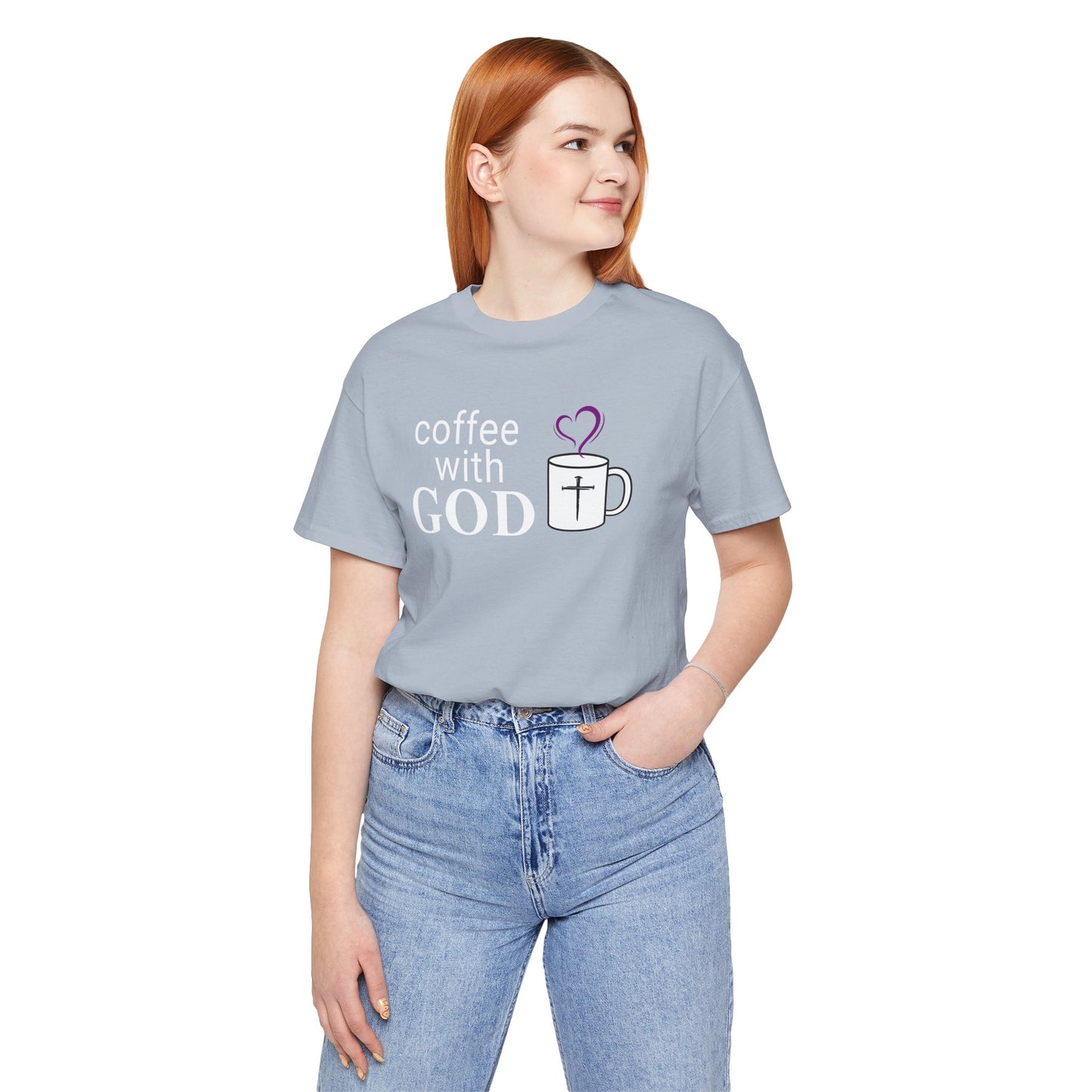 Coffee With God T-Shirt - White Print