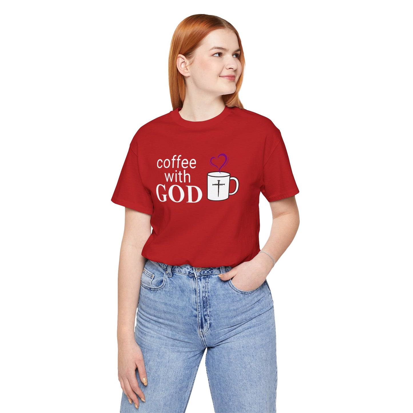 Coffee With God T-Shirt - White Print