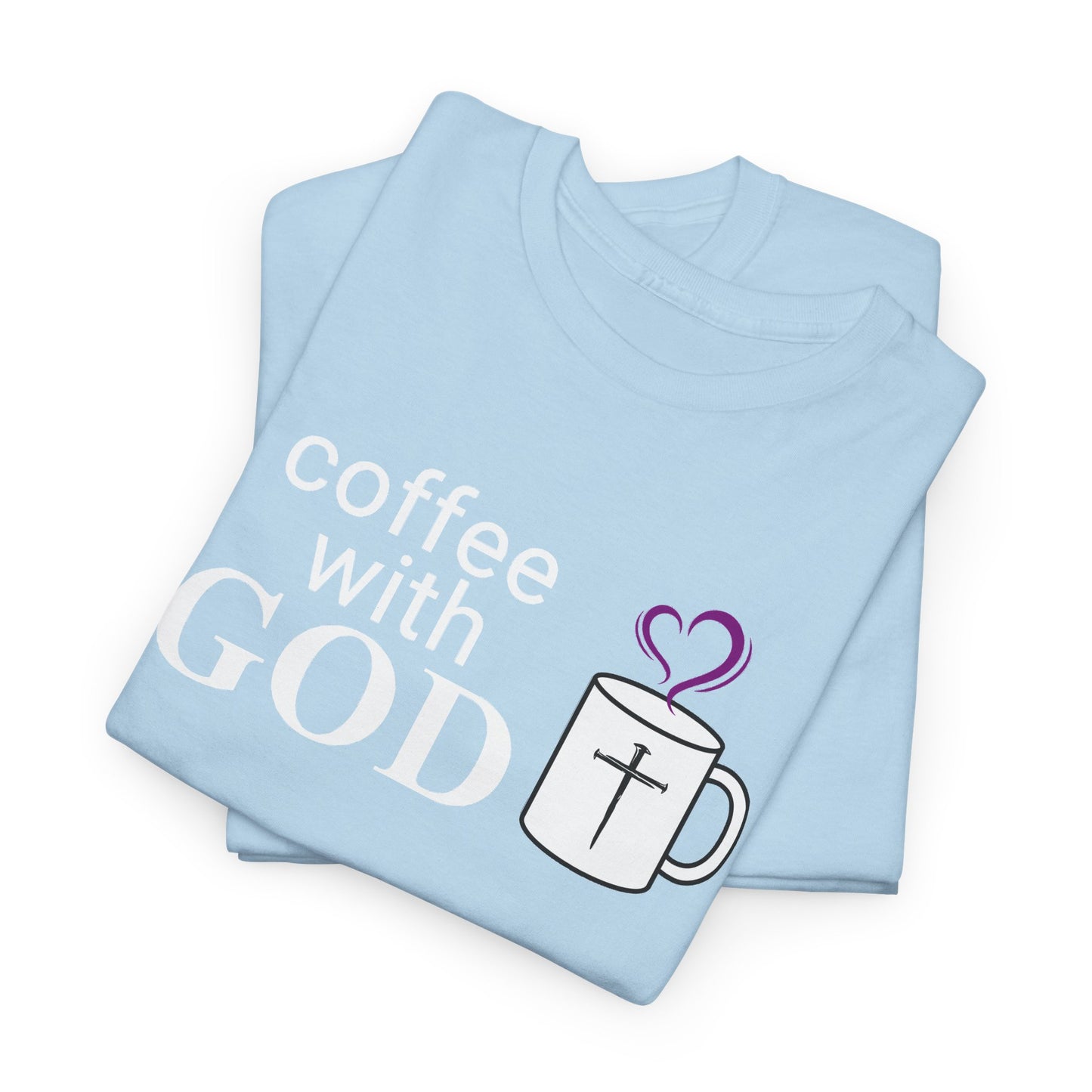 Coffee with God Christian Tee — Faith Mug Graphic Shirt