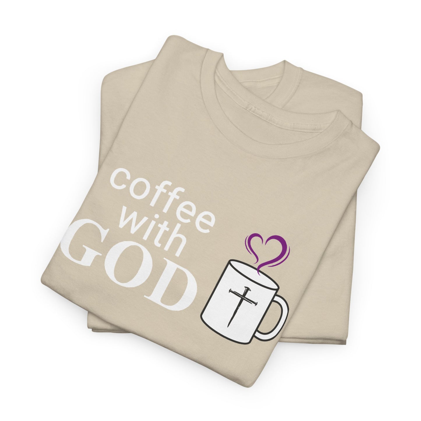 Coffee with God Christian Tee — Faith Mug Graphic Shirt