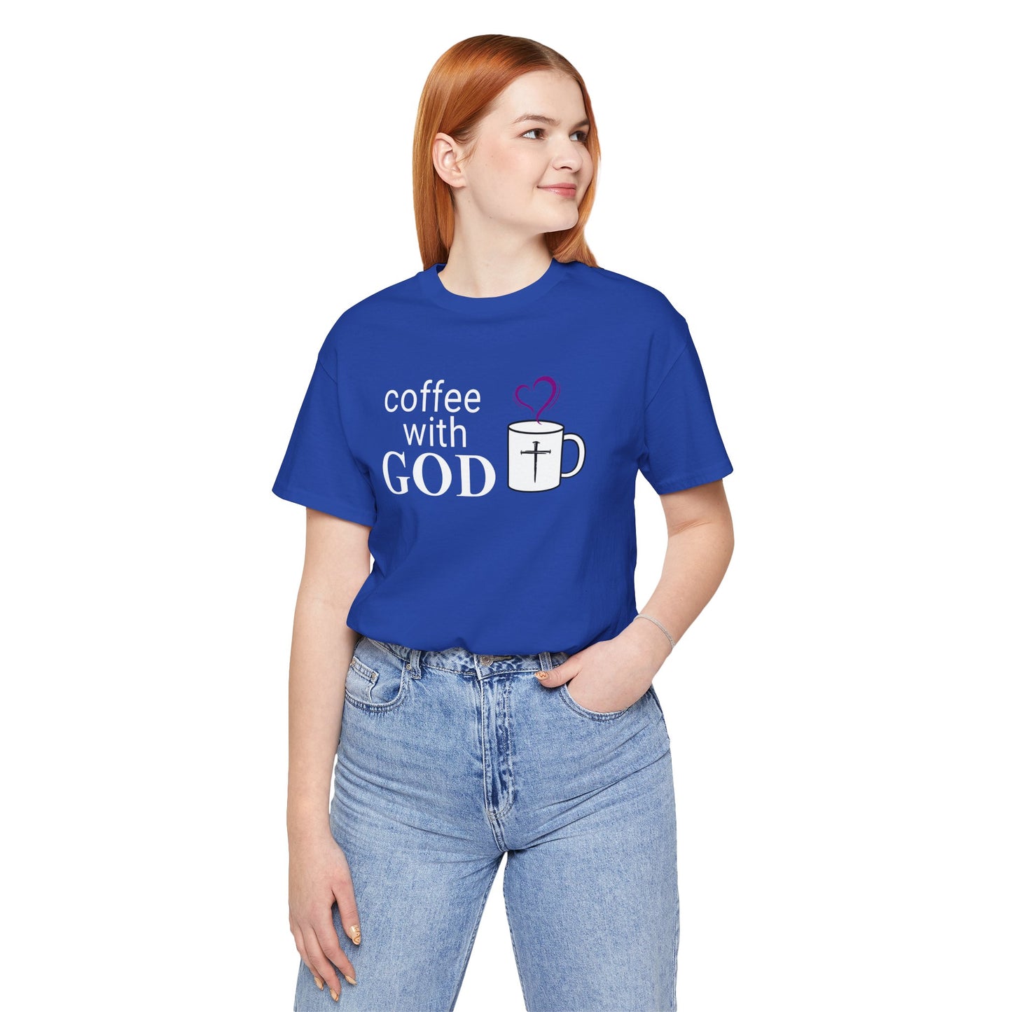 Coffee With God T-Shirt - White Print