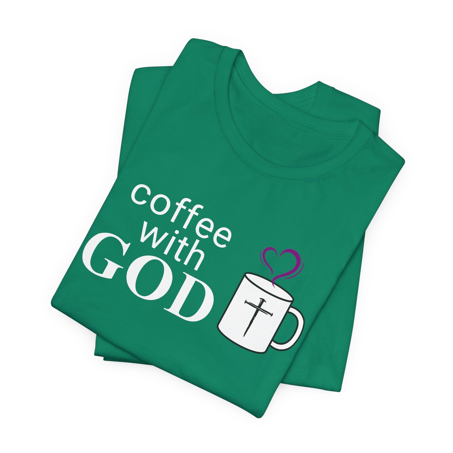 Coffee With God T-Shirt — Christian Faith Graphic Tee