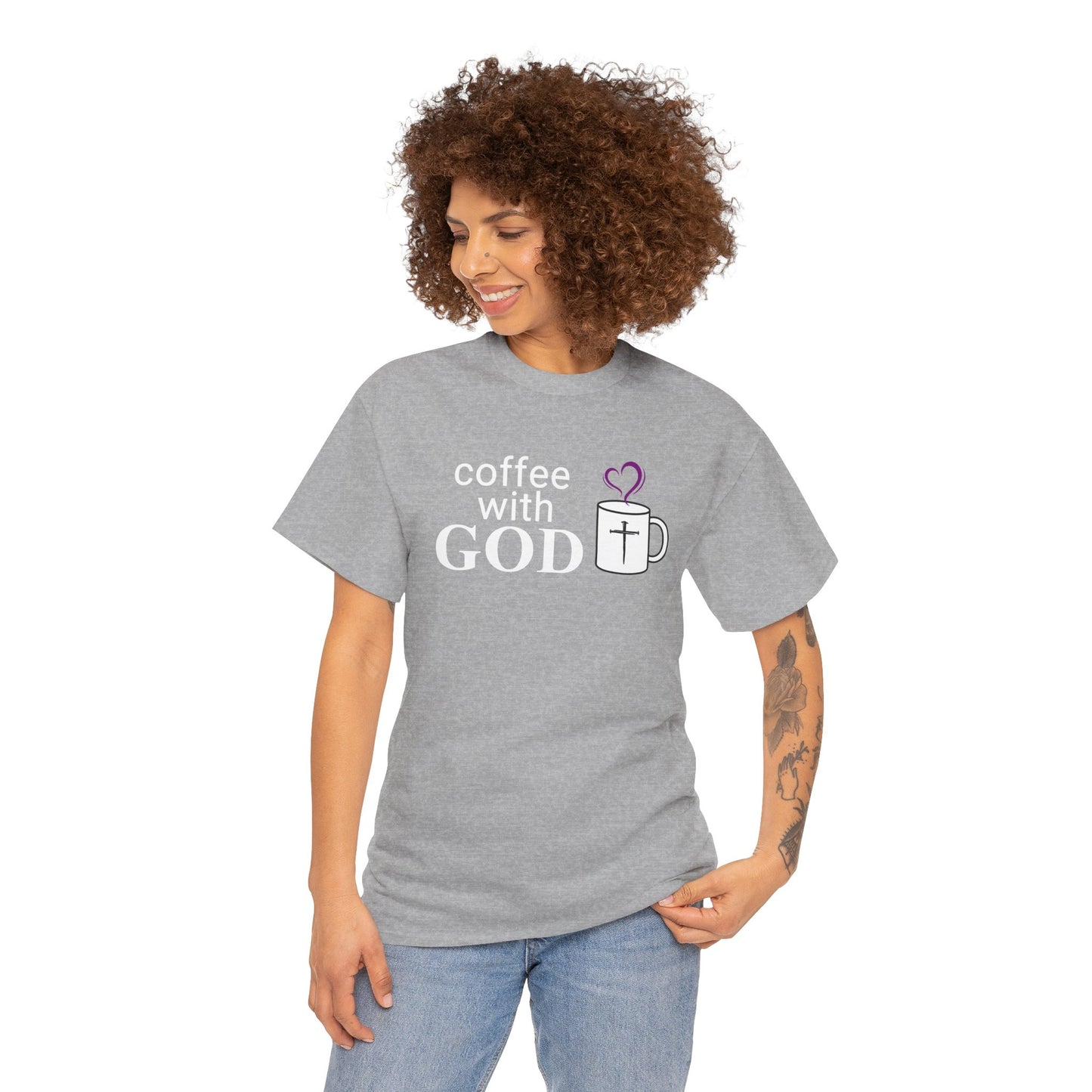 Coffee with God T-Shirt - White print