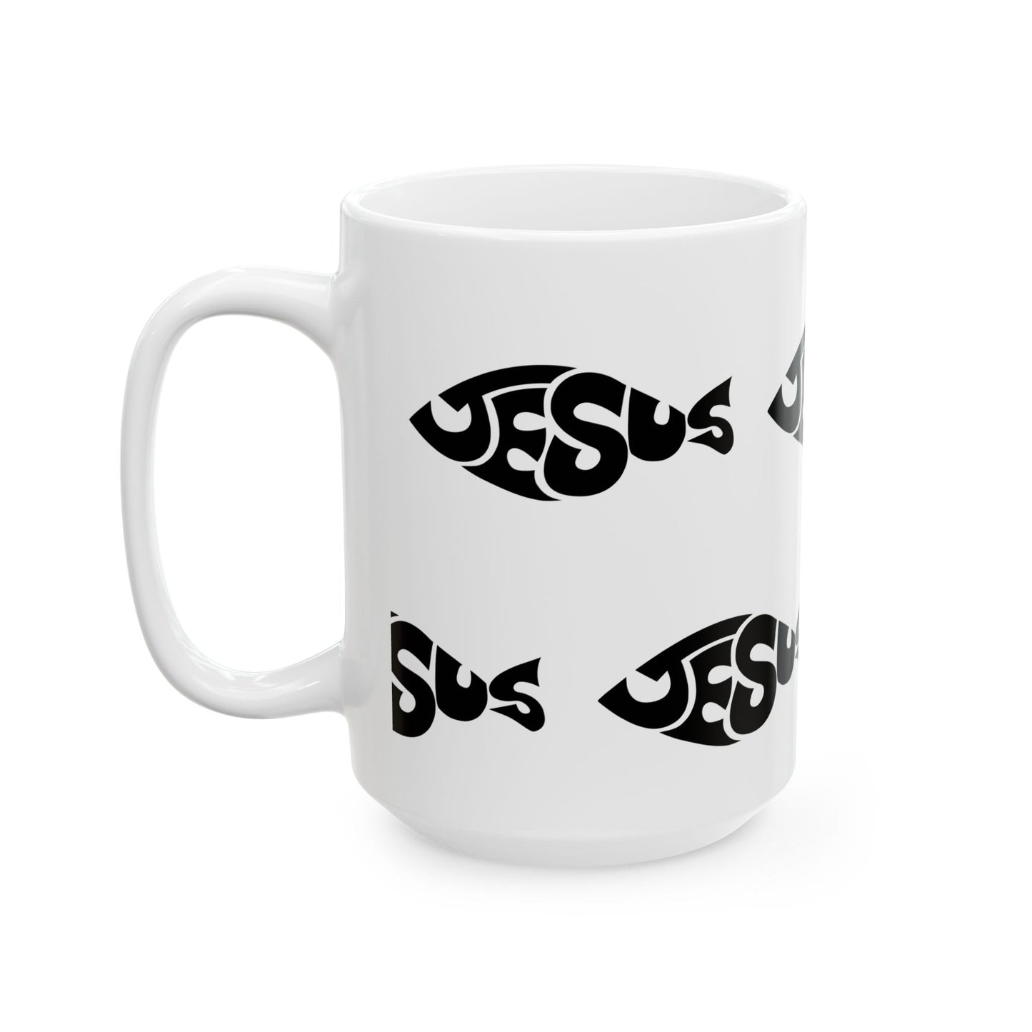JESUS Fish 15 oz Mug