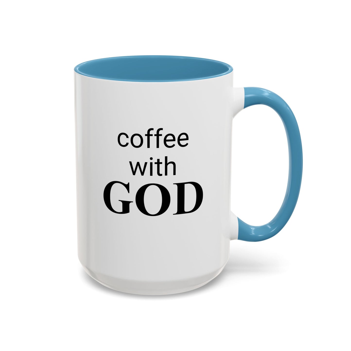 Coffee With GOD Colored 15 oz Mug