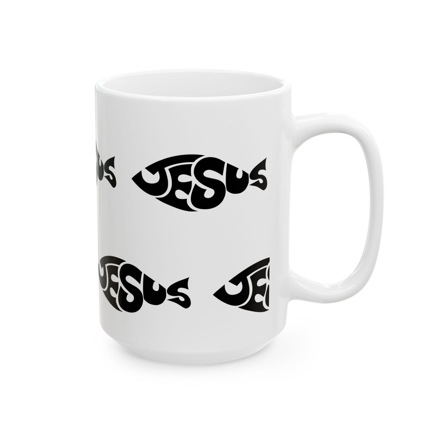 JESUS Fish 15 oz Mug
