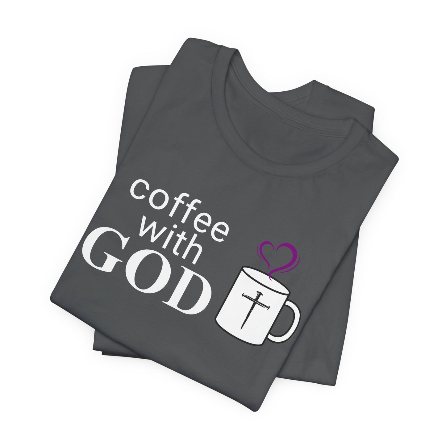 Coffee With God T-Shirt - White Print