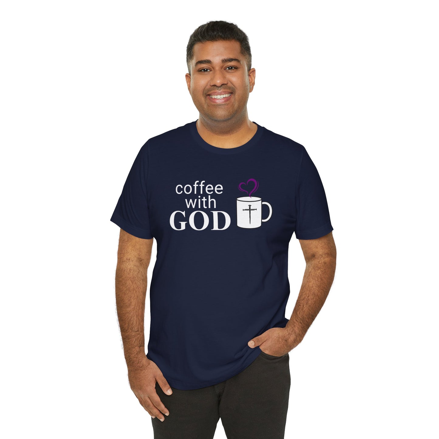 Coffee With God T-Shirt — Christian Faith Graphic Tee