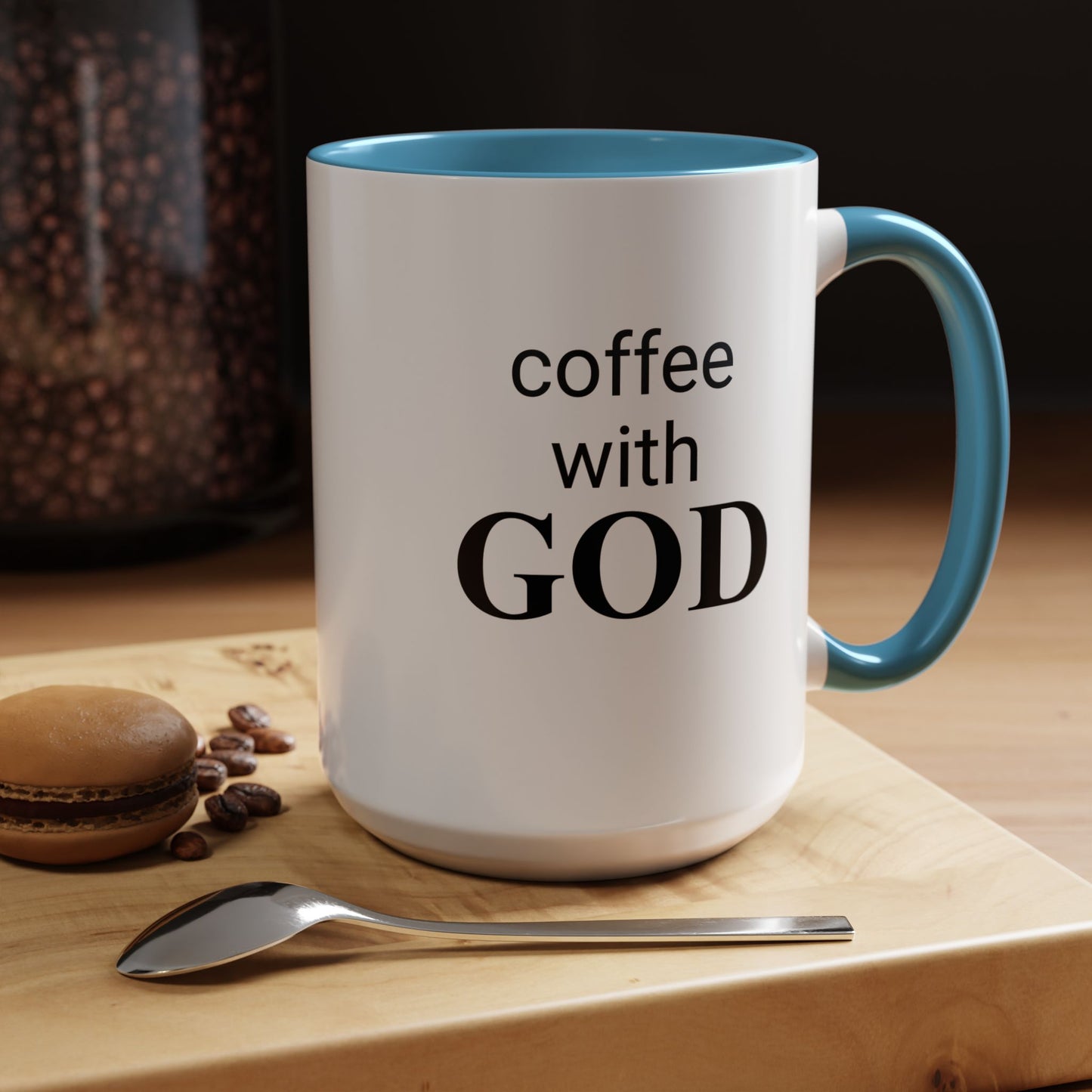 Coffee With GOD Colored 15 oz Mug