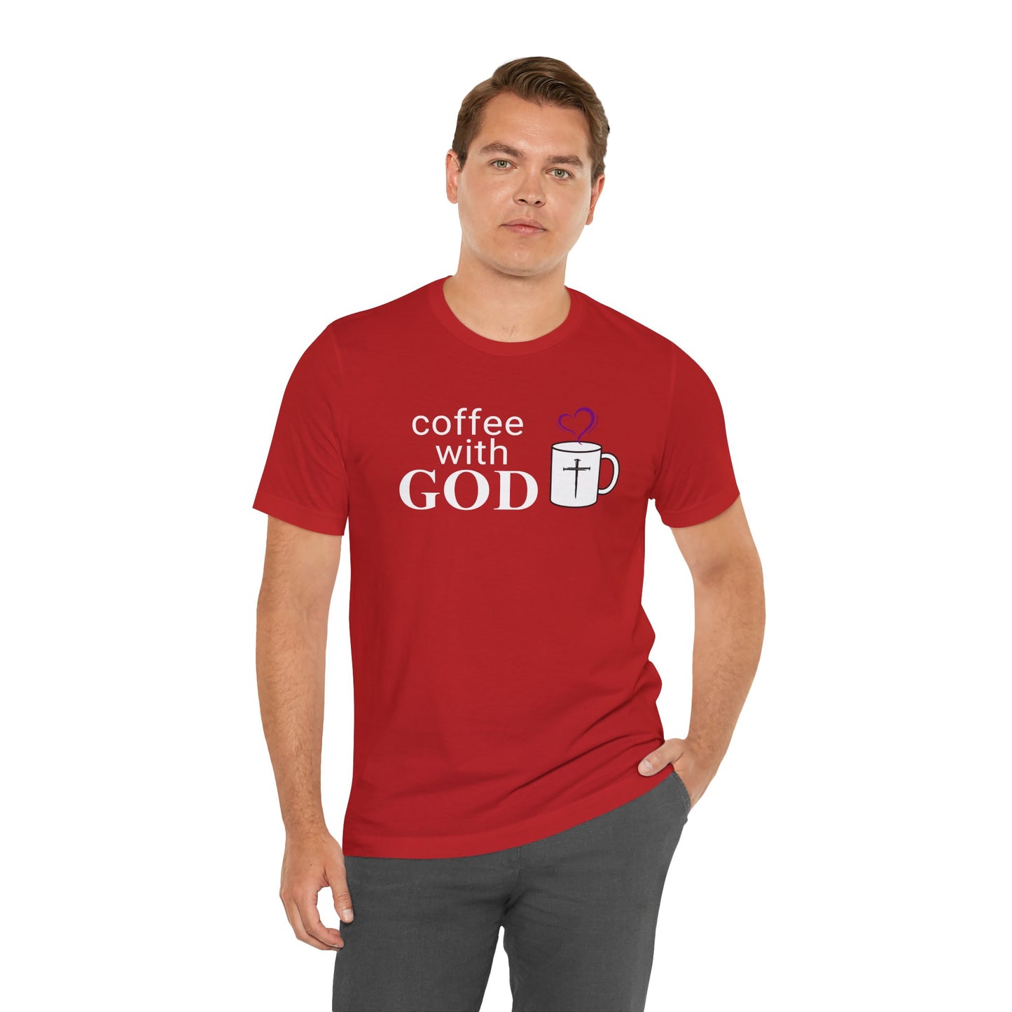Coffee With God T-Shirt - White Print